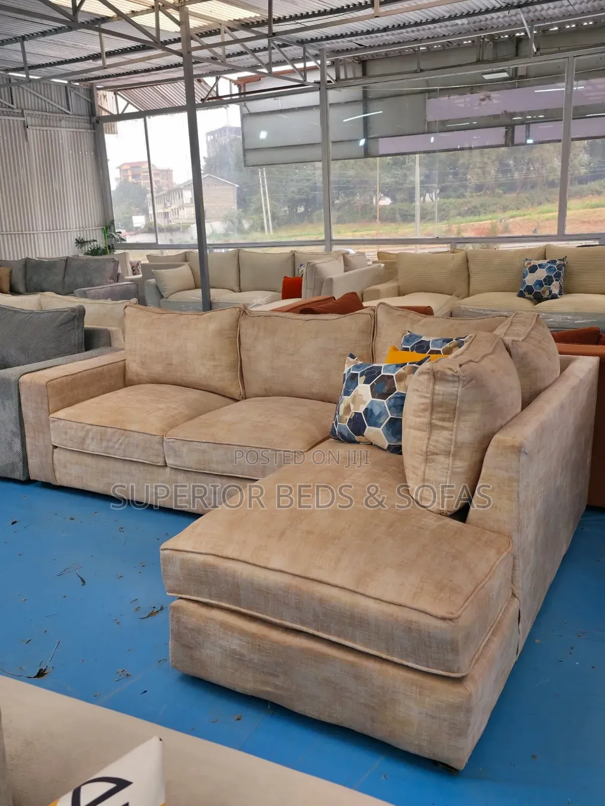 Modern Design 5 Seater L-Shaped Sofa