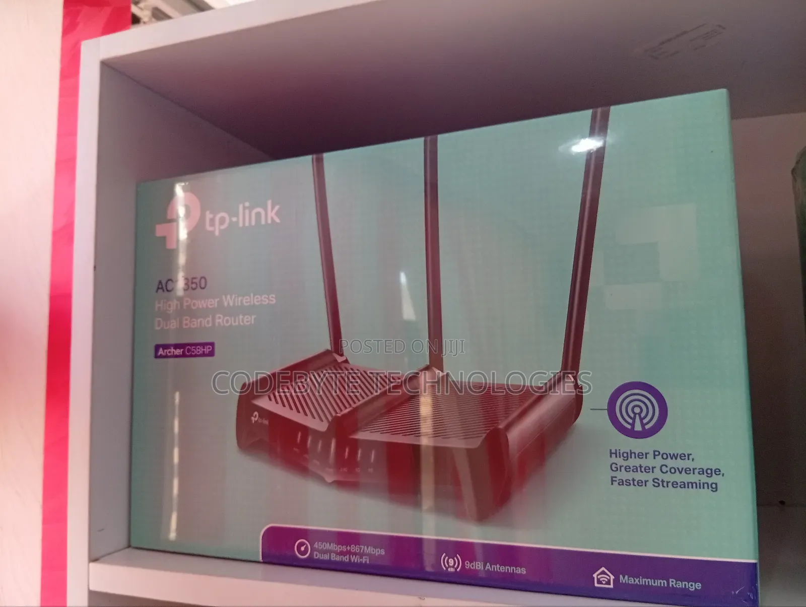 Tp-Link Ac1350 High Power Wireless Dual Band Router -Tl-Archer C58hp
