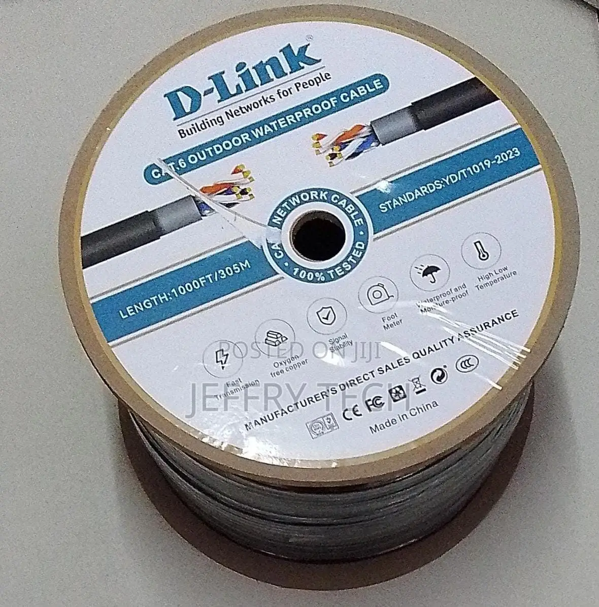 D-link Cat.6 Outdoor Waterproof Cable, A 305-meter Of Network Cabling