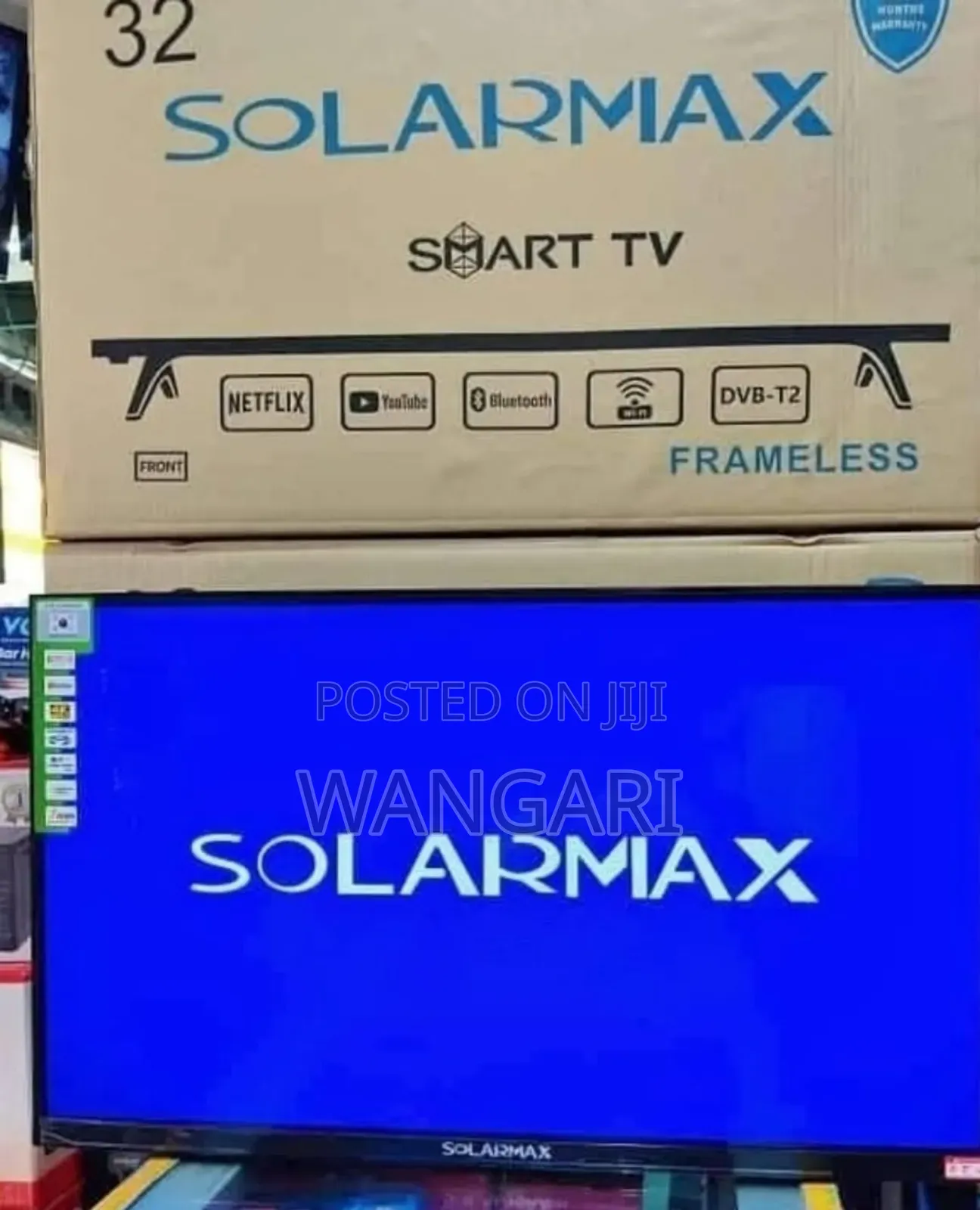 Frameless Design.Solarmax 32 Inch Smart Tv