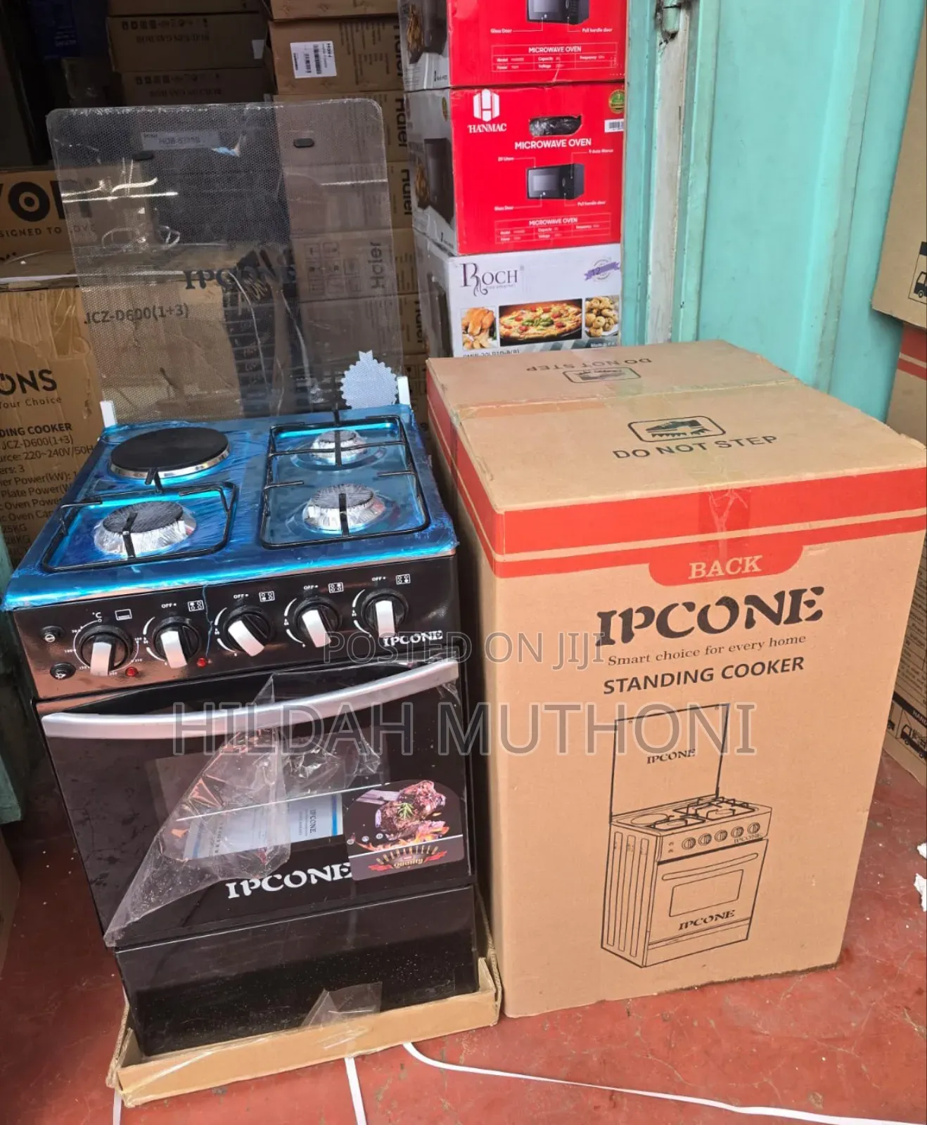 50*55 Ipcone 3+1 Standing Cooker With Electric Oven