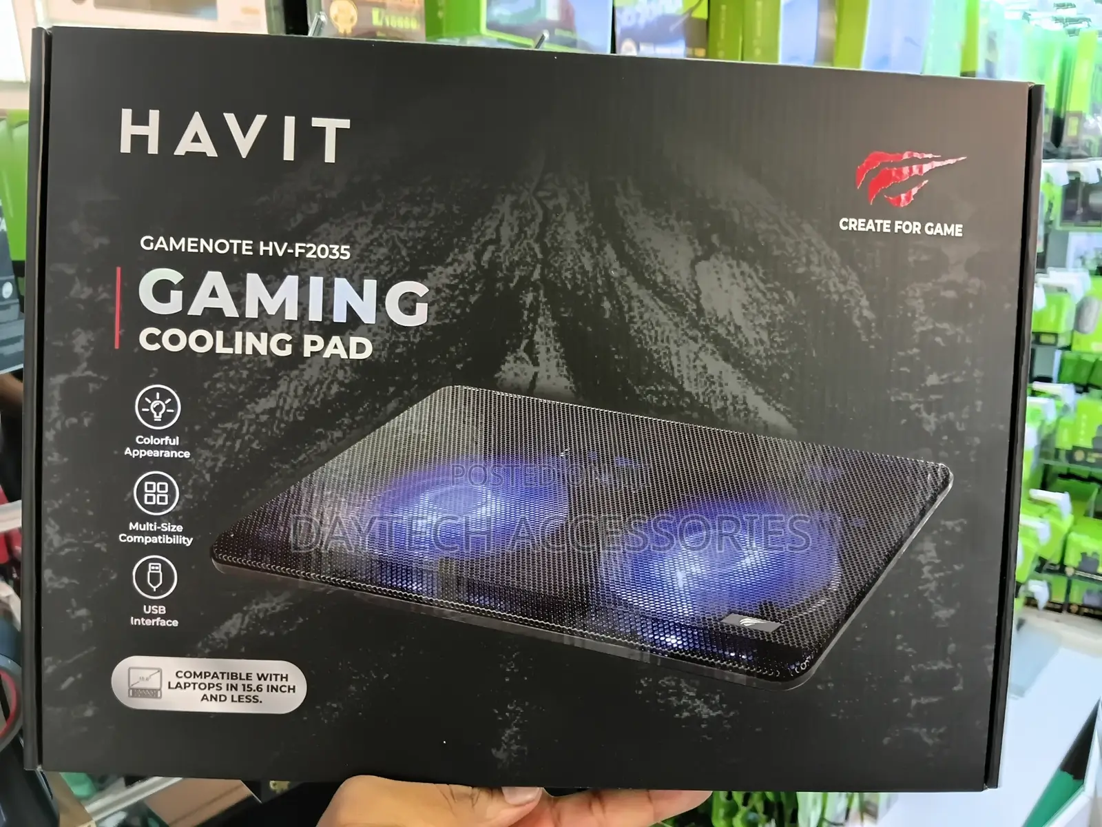 Havit Gamenote Hv-F2035 Gaming Laptop Cooling Pad.