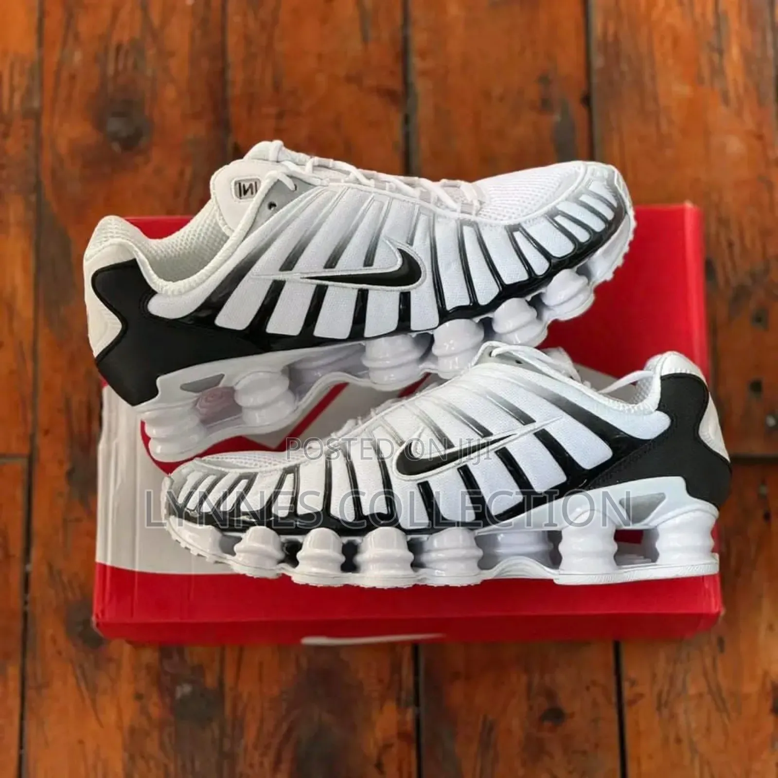 Nike Shox Tl 'white Black Mettalic'