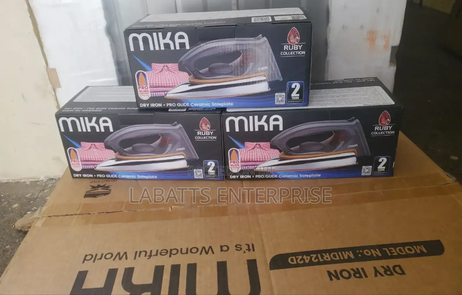 Heavy Duty Mika Dry Iron Box ( No Steam)