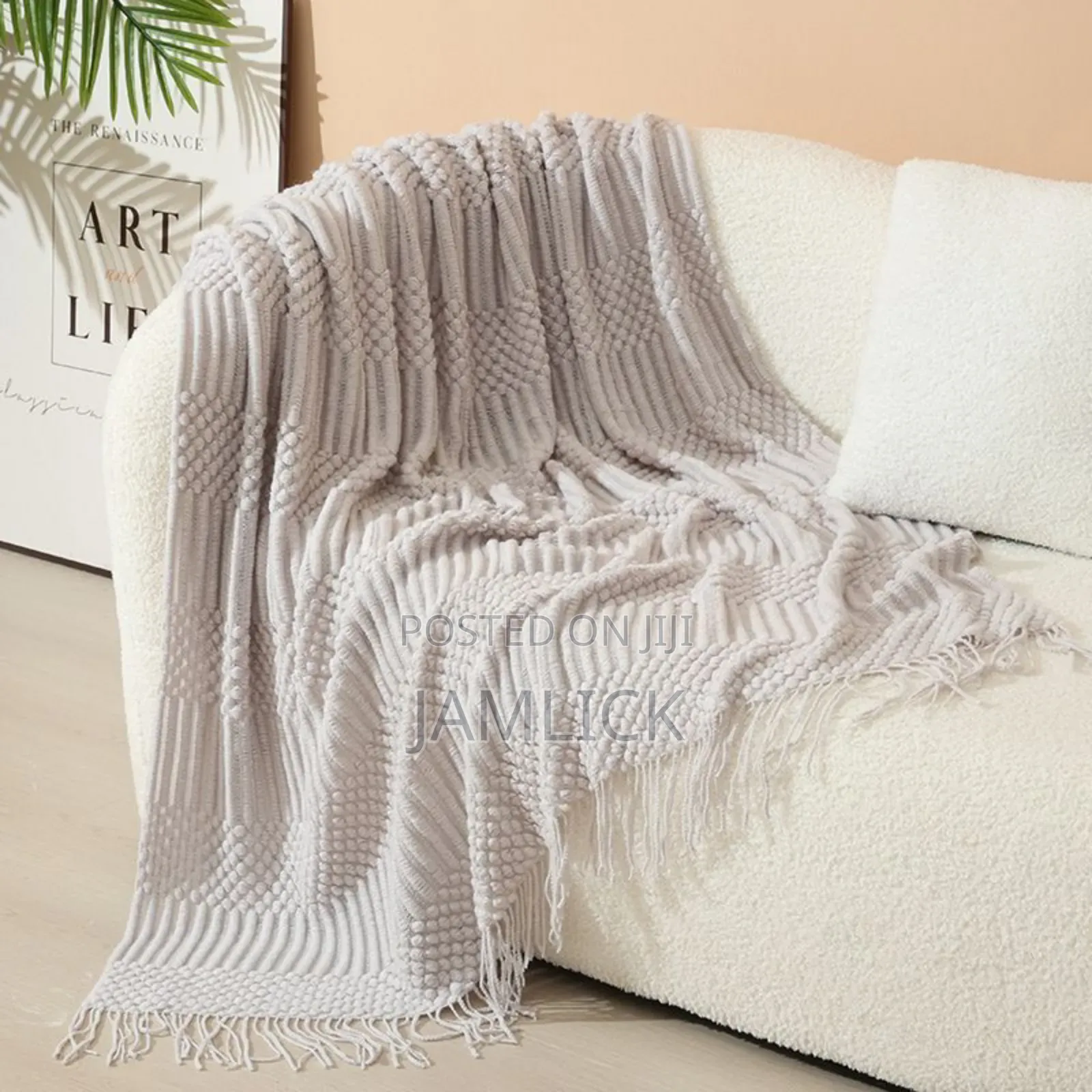 Nordic Style Sofa Throw Blanket - Cr