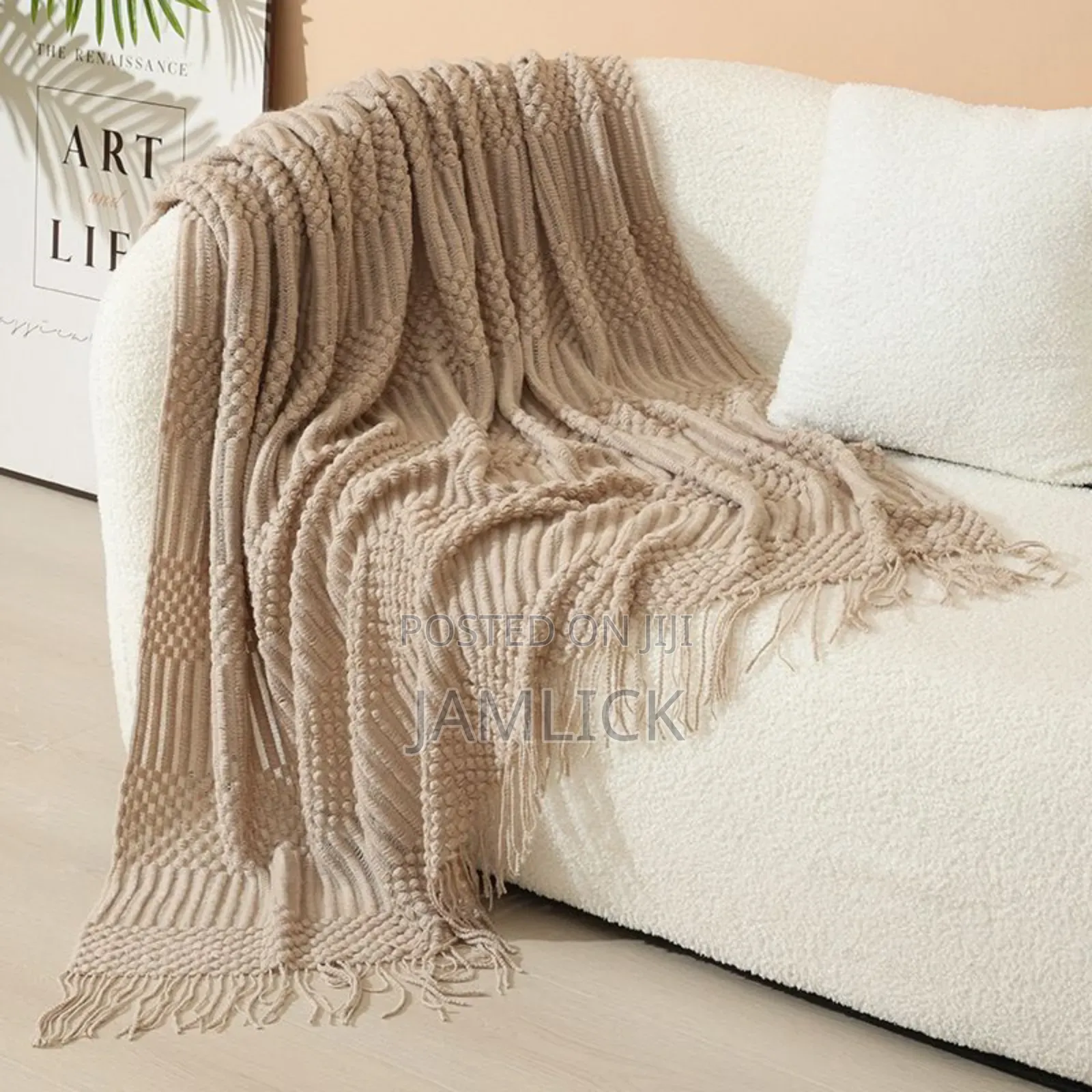 Nordic Style Sofa Throw Blanket - Cr