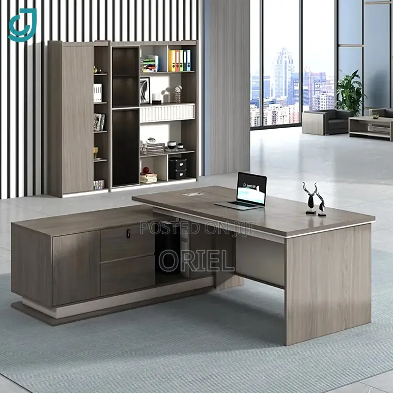 Office Desk : Office 1.6metres Executive L-Shaped Desk