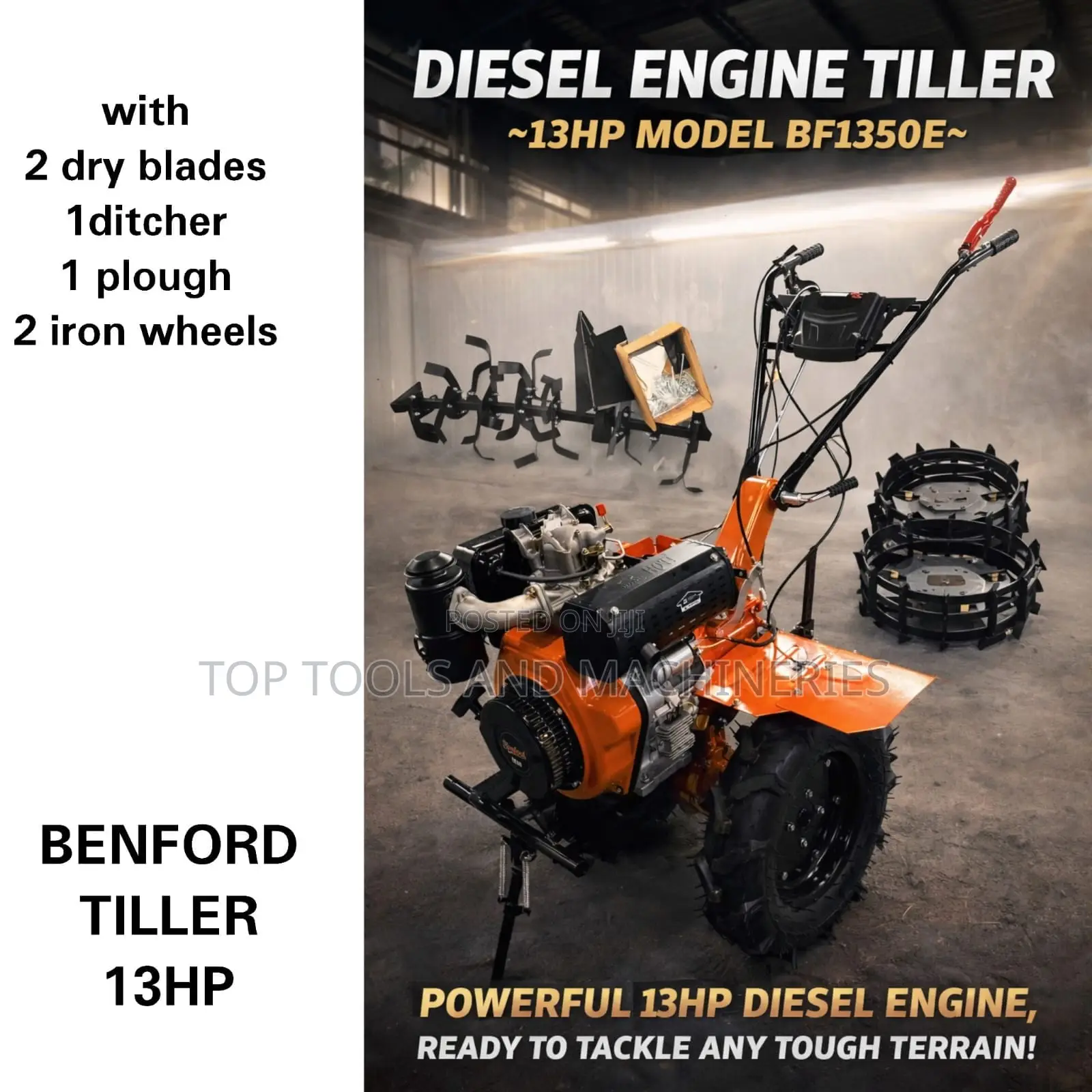 13 Hp Benford Uk 13 Hp 4 Stroke Diesel Walking Tractor