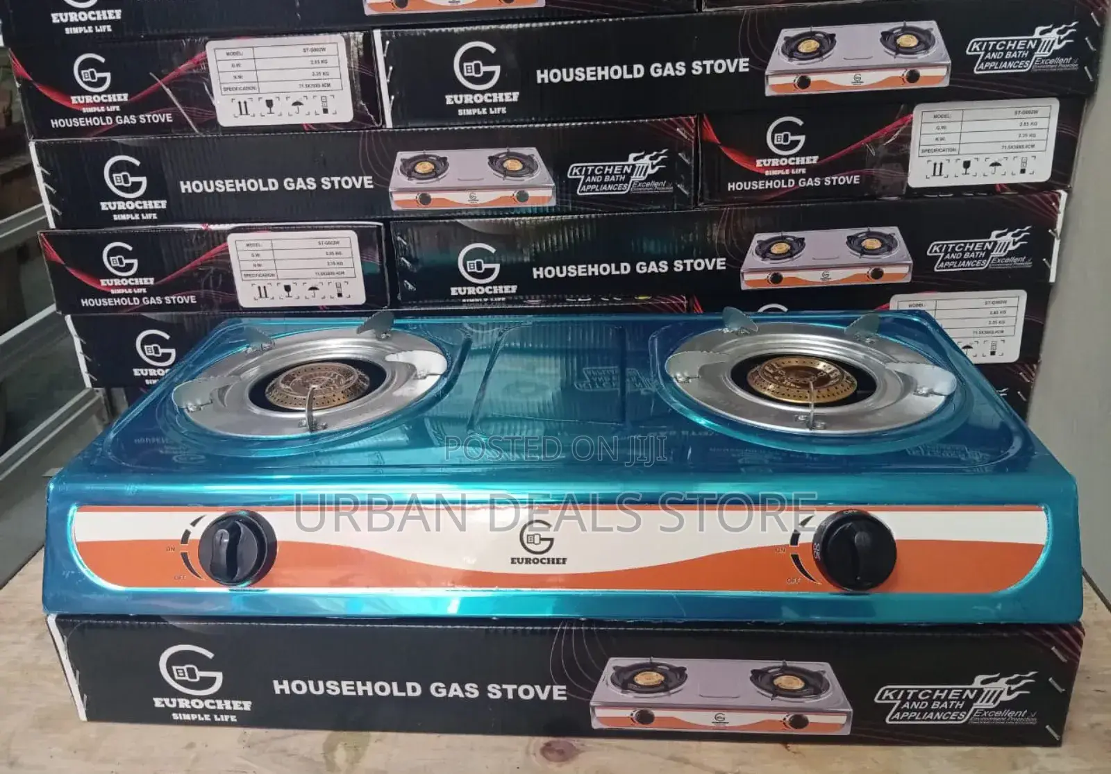 Eurochef 2 Burner Stainless Table Top Cooker
