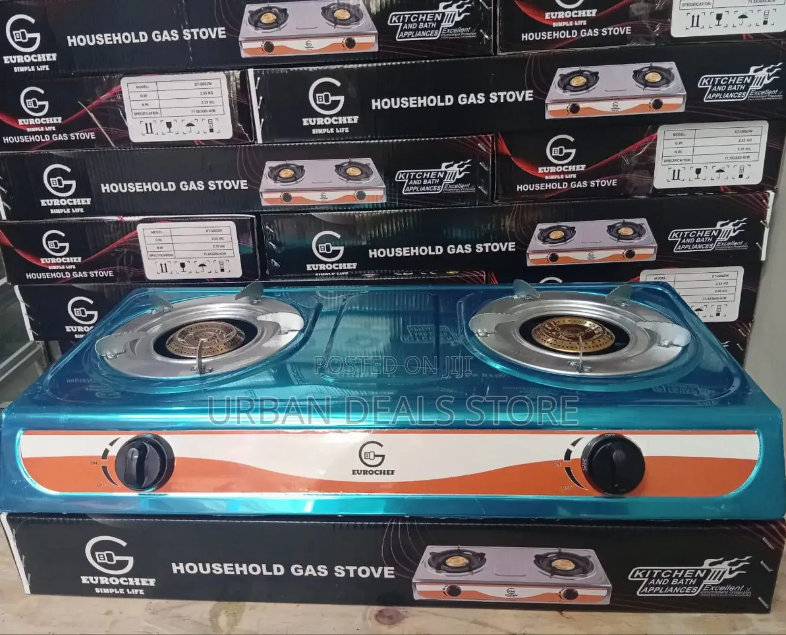 Eurochef 2- Burner Stainless Steel Table Top Cooker