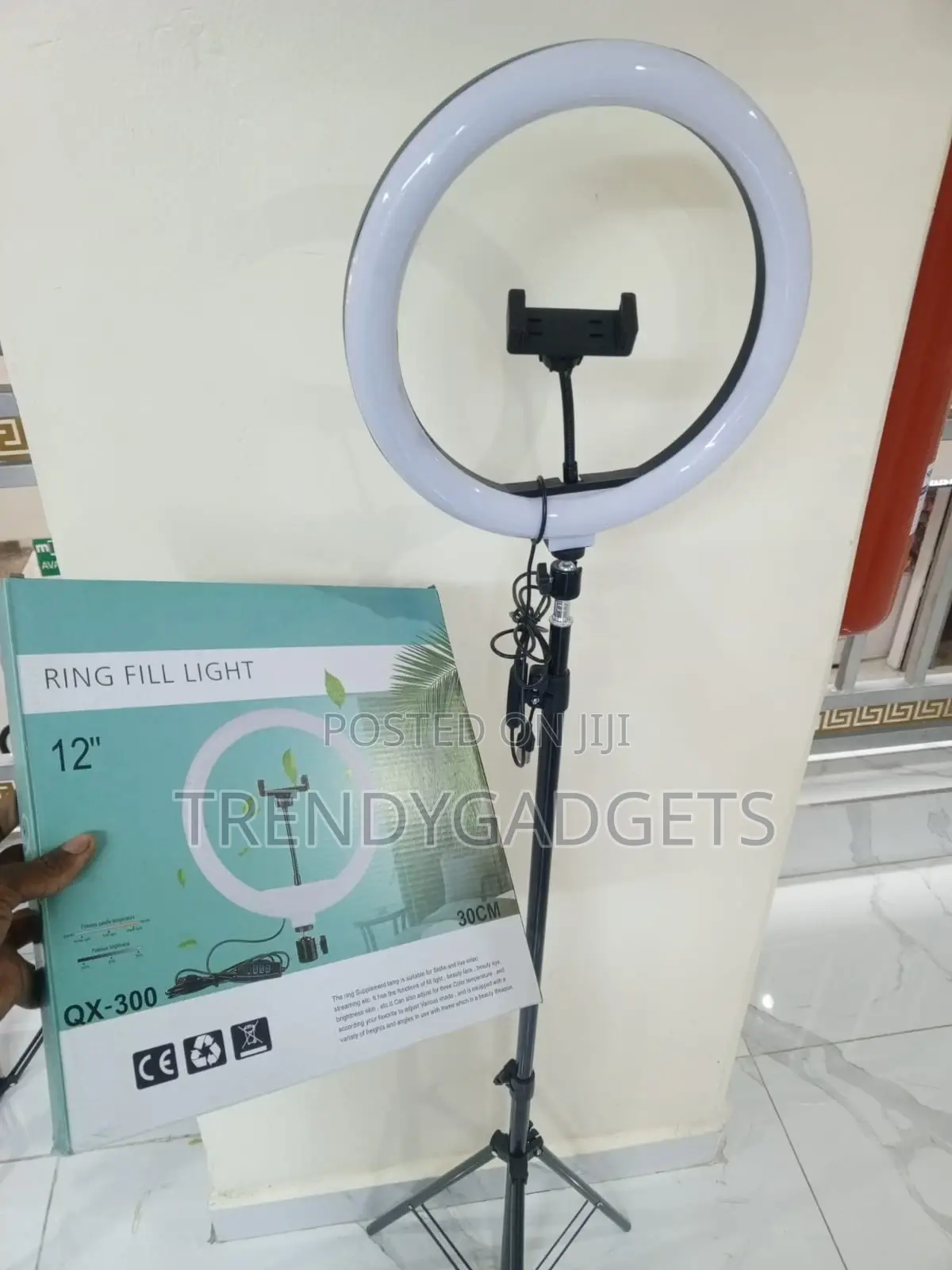 12” Portable Ring Light With Tripod Stand Phone Holder