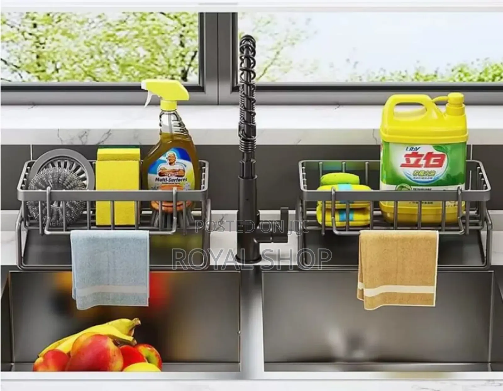 Sink Caddy With Towel Holders