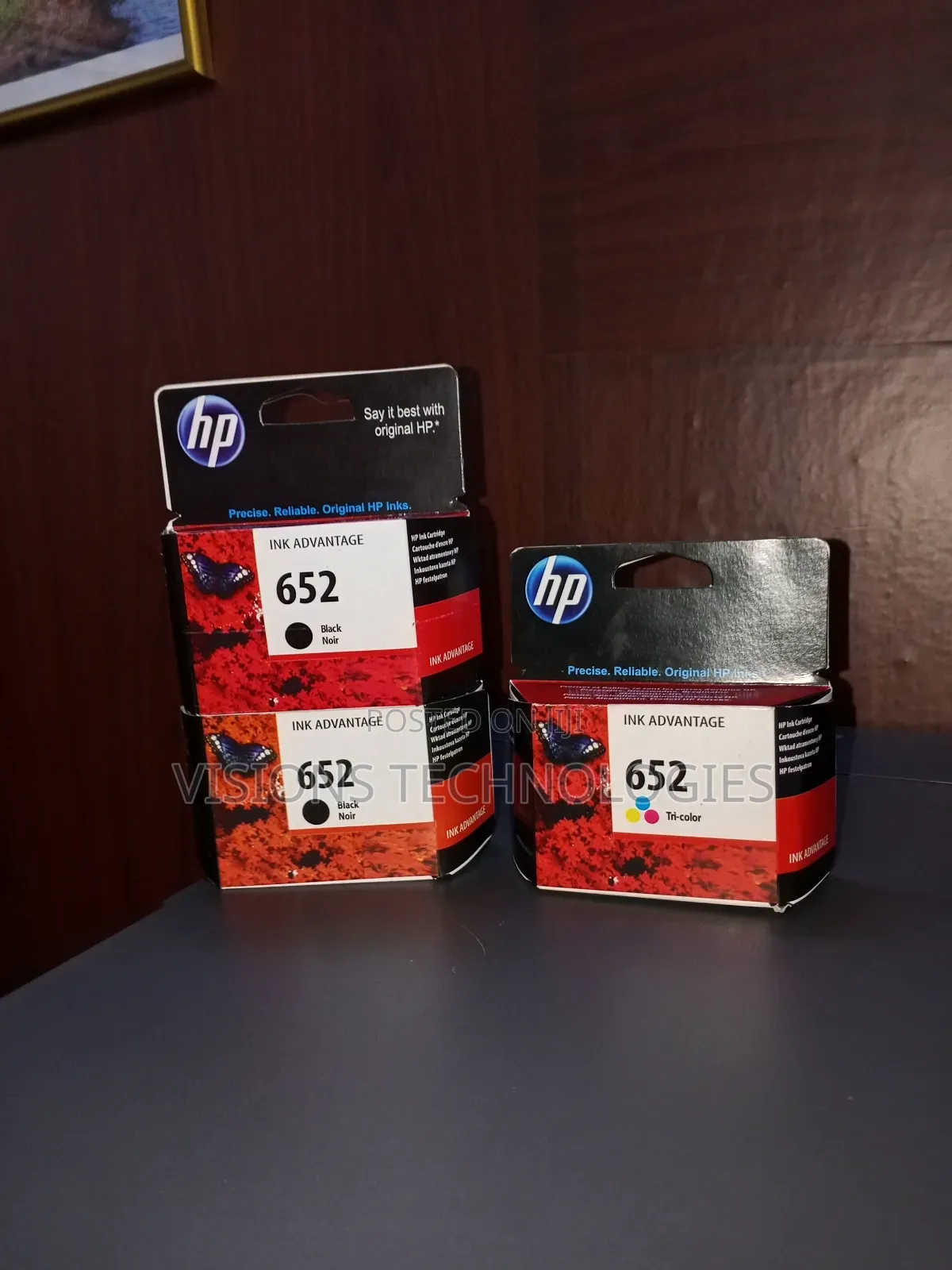 Brand New Cartridge (Hp652) Tricolor And Black