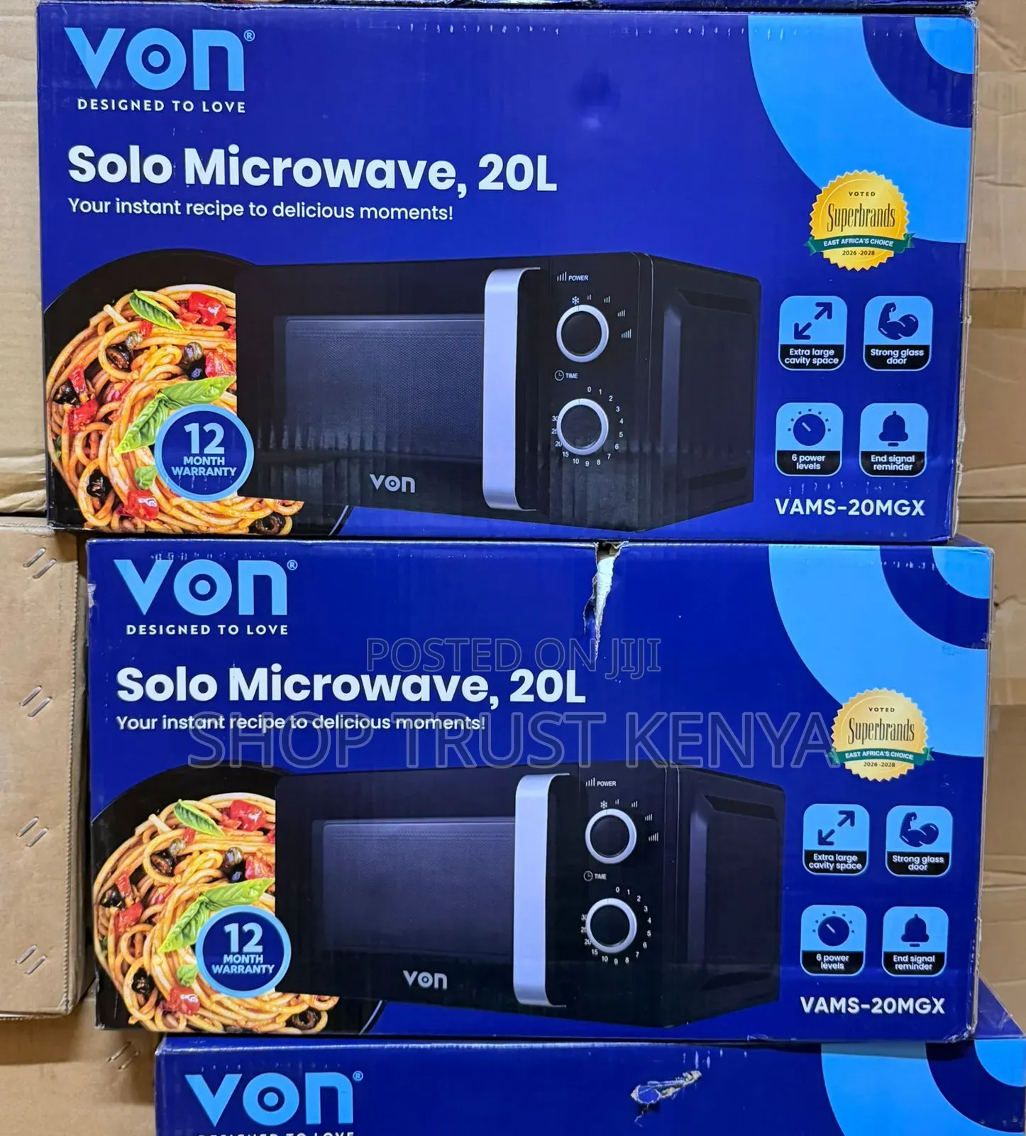 Von Solo Manual Microwave 20litres