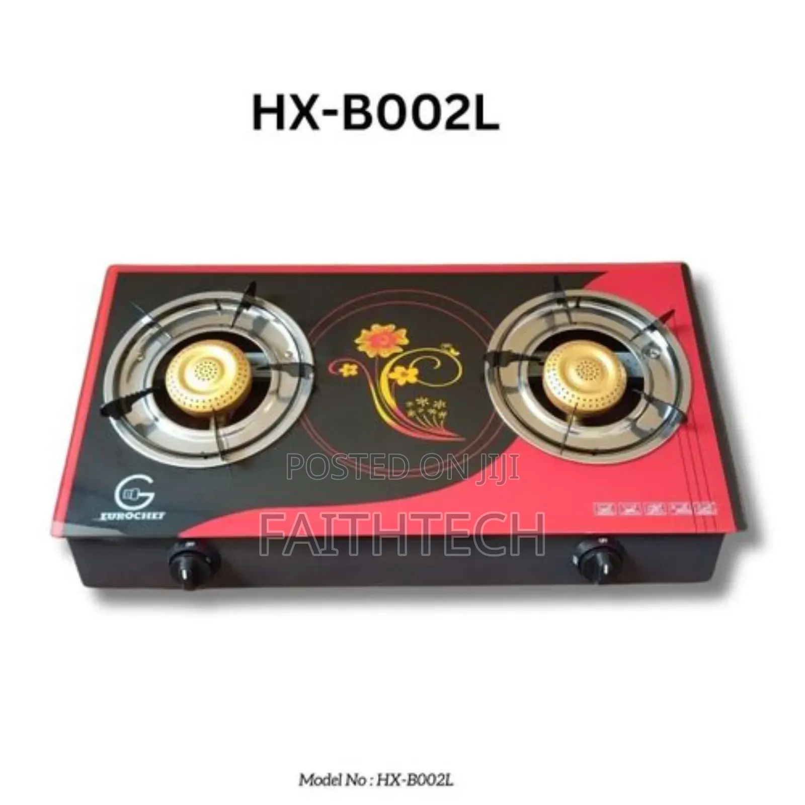 Eurochef 2 Burner Glass Top Cooker