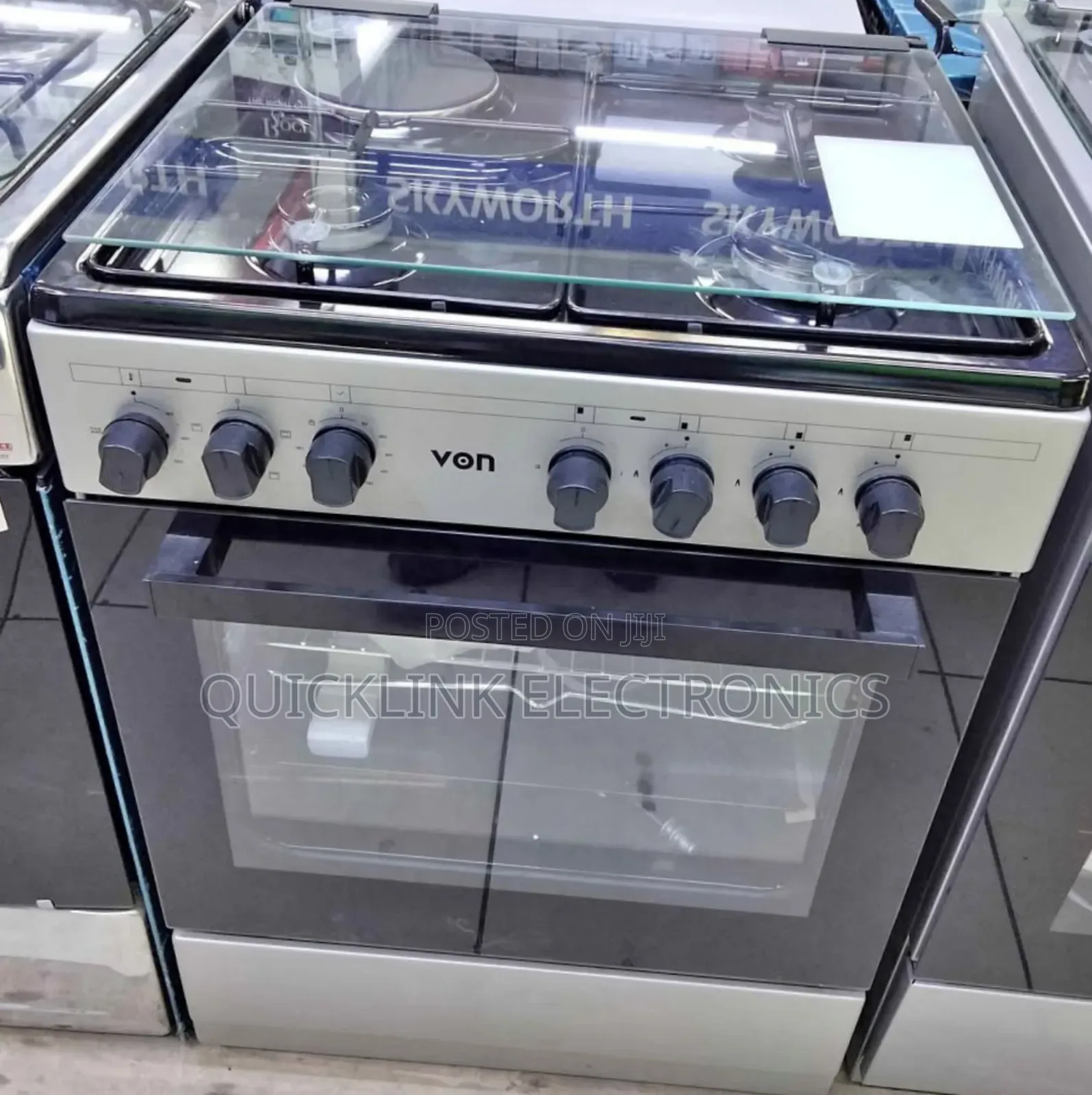 60*60 Von Cooker 3 Gas + 1 Electric Standing Cooker