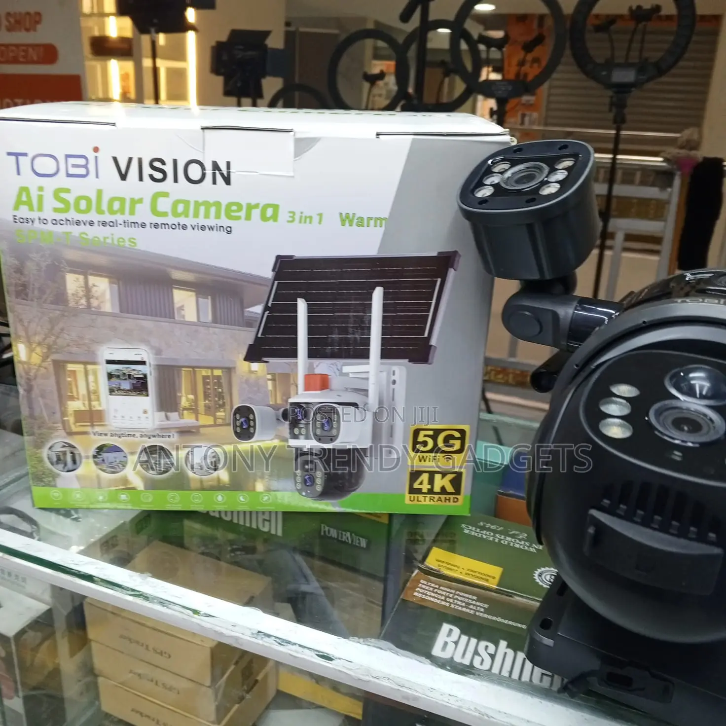 Tobi Vision Ai Solar Camera, 3-in-1 Intelligent Ptz Security Solution