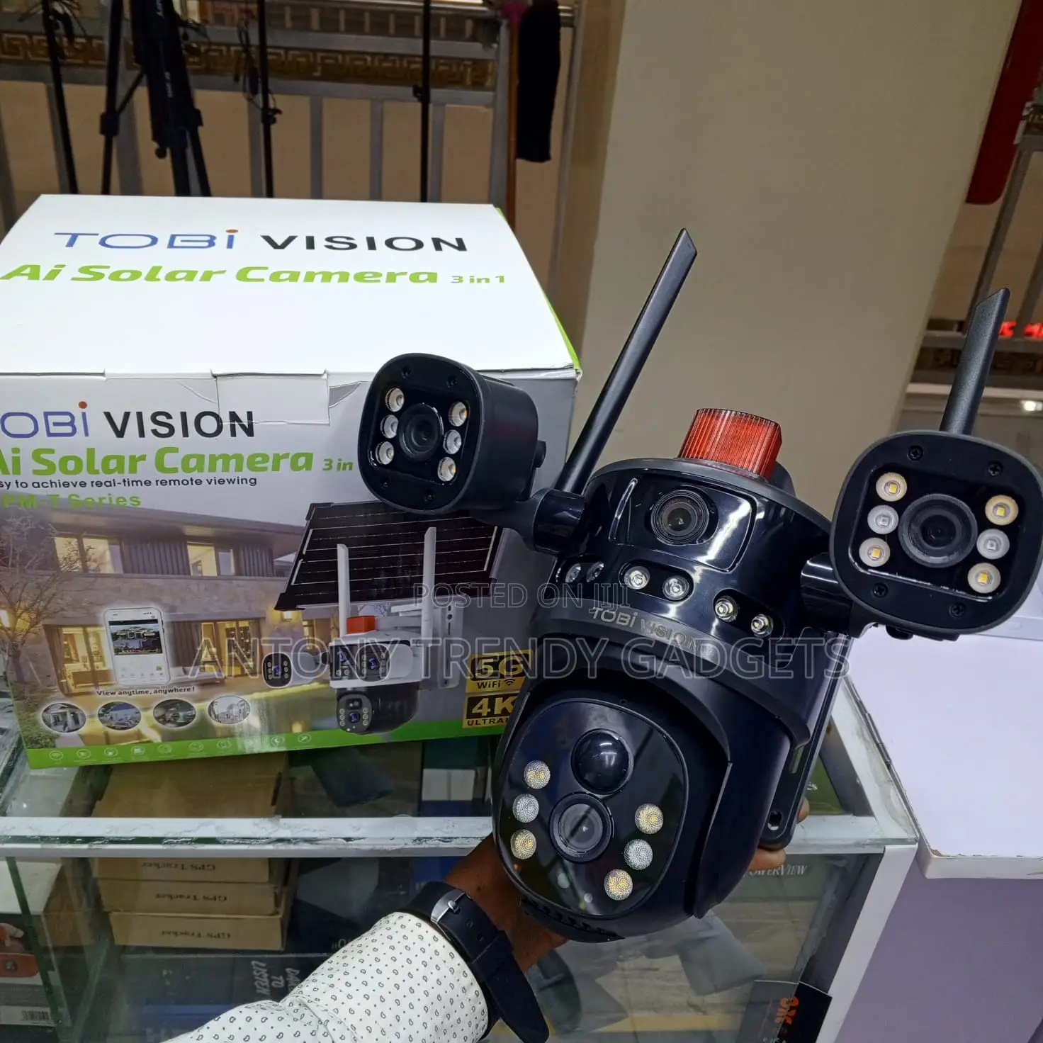 Tobi Vision Ai Solar Camera, 3-in-1 Intelligent Ptz Security Solution