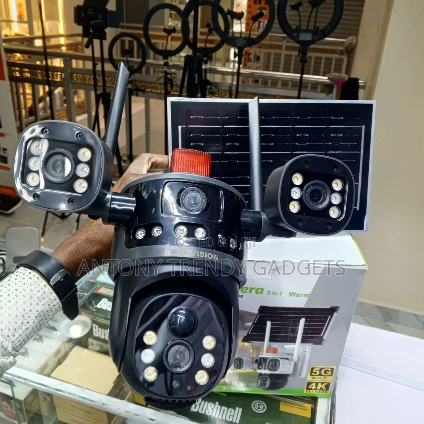 Tobi Vision Ai Solar Camera, 3-in-1 Intelligent Ptz Security Solution