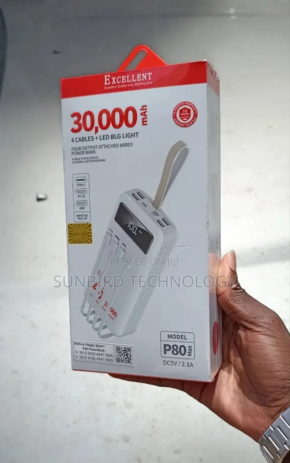 Excellent P80 Max 30,000mah Powerbank