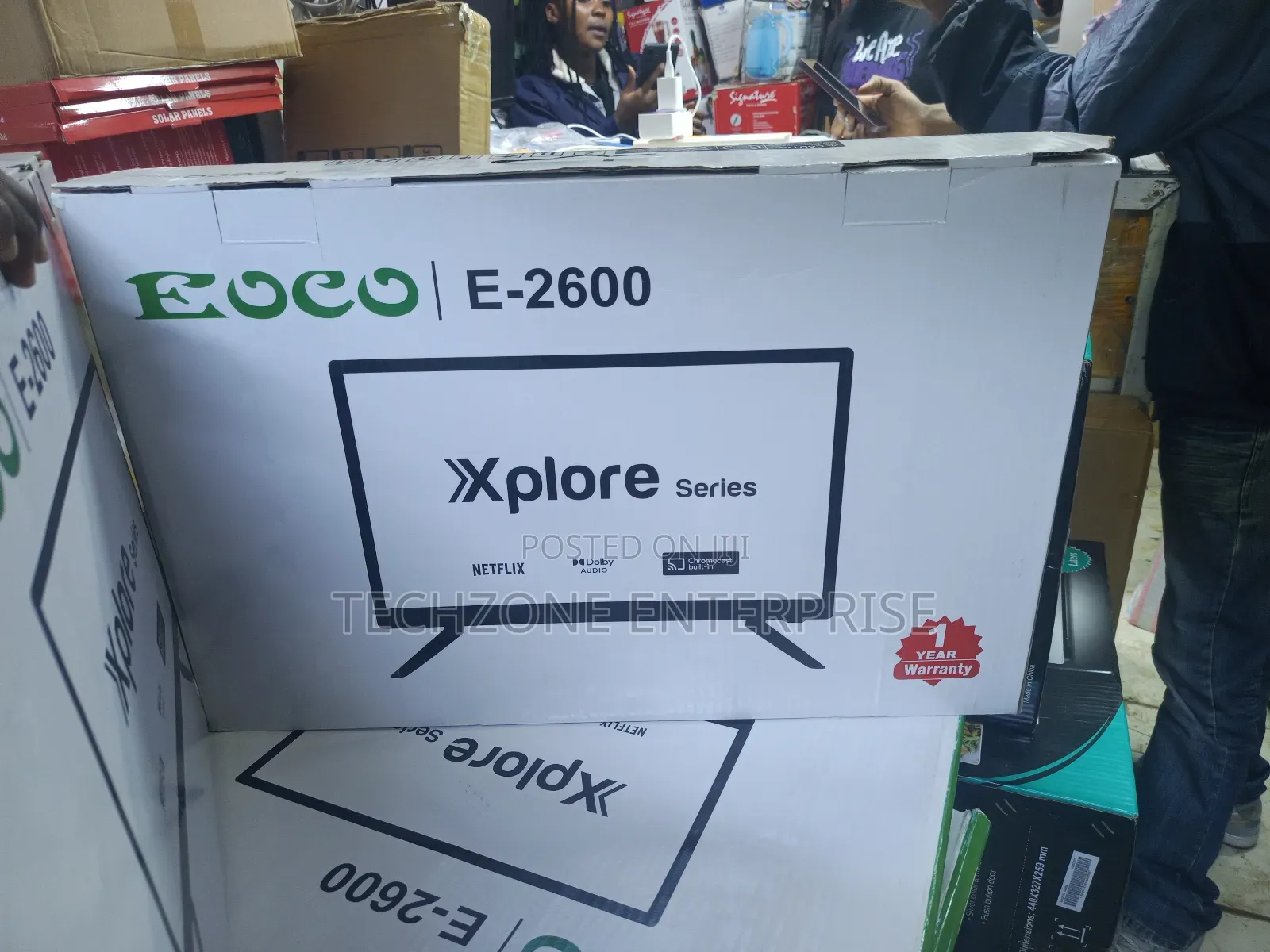 26 Inches Ac/Dc Ecco Smart Android Digital Tv With Ports 