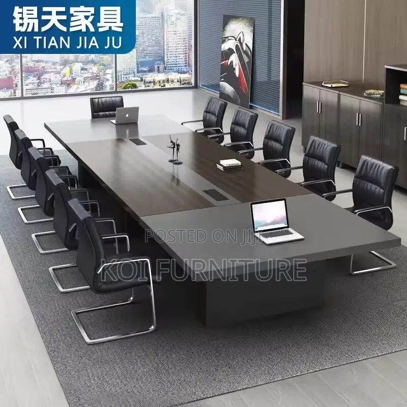 Boardroom Table; 3000mm Executive Long Meeting Boardroom Table