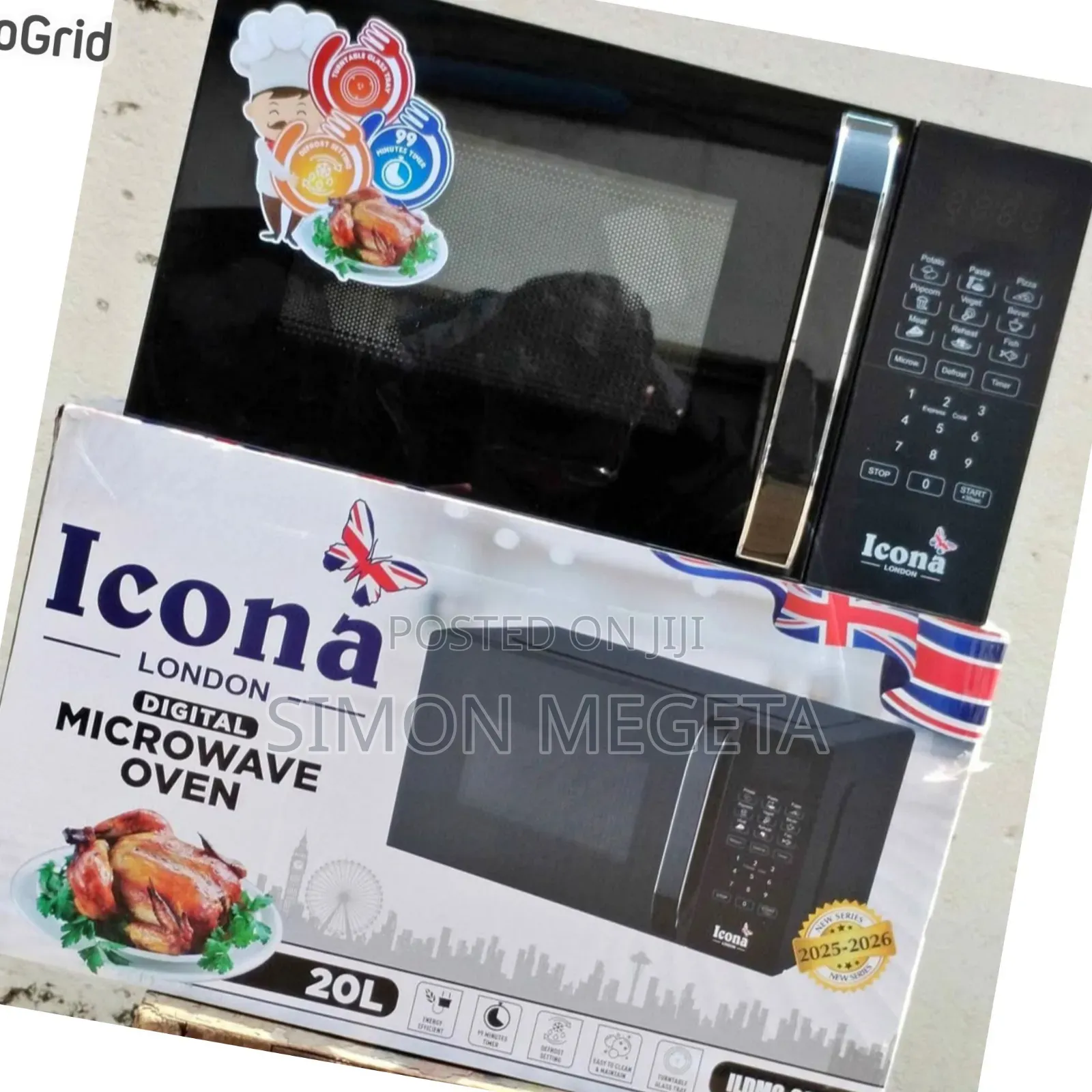 In Stock Fare Price Icona 20 Litres Digital Microwave
