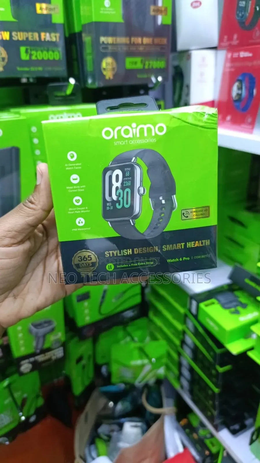 Oraimo Watch 6 Pro Smart Watch With Metal Body With Curved Glass