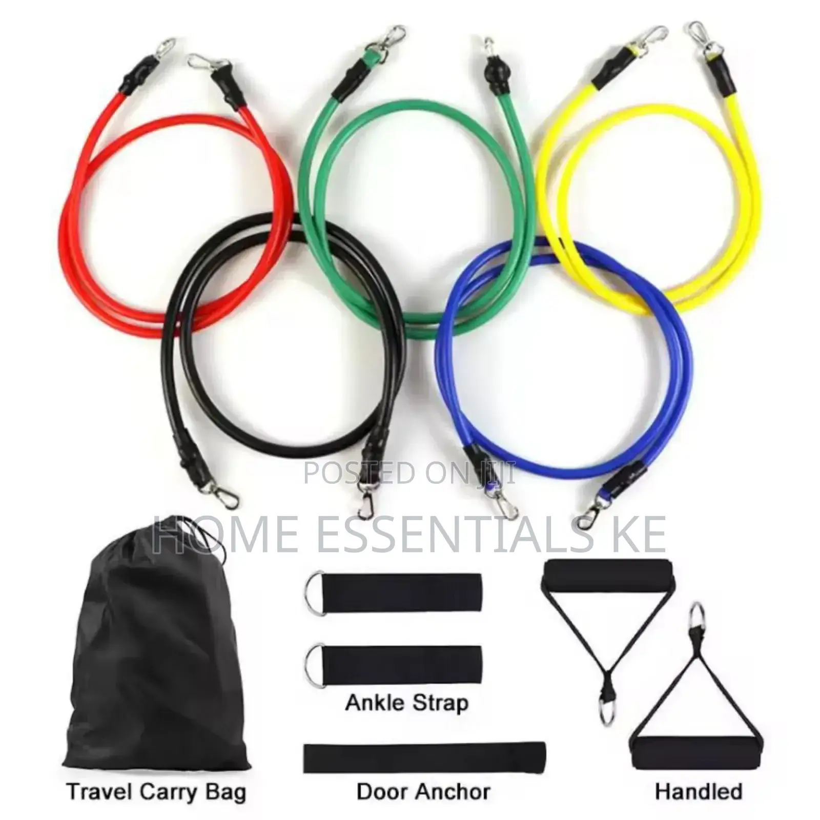 11pcs/Set Pull Rope, Resistance Bands, Portable Fitness Equipment