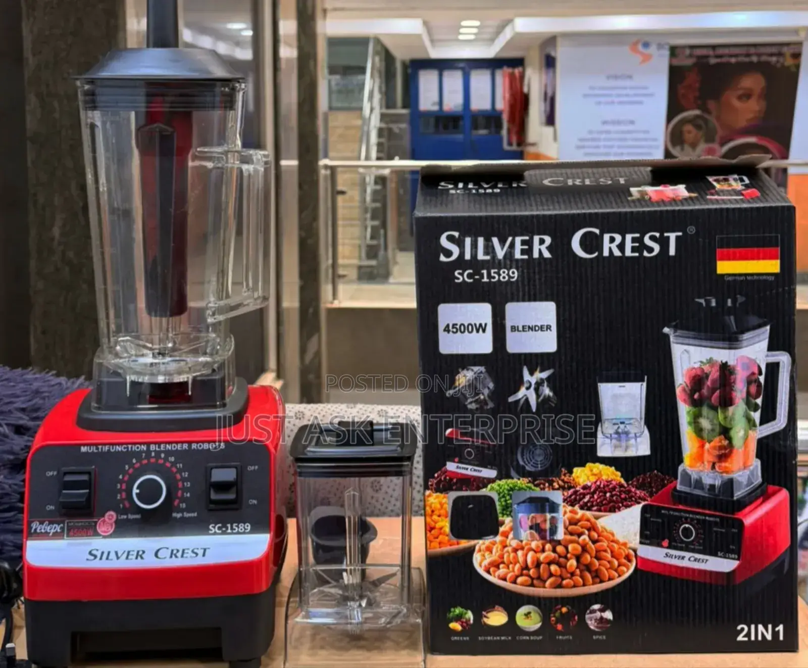 (Sc-1589) Silvercrest Commercial 4500w Blender With Grinder