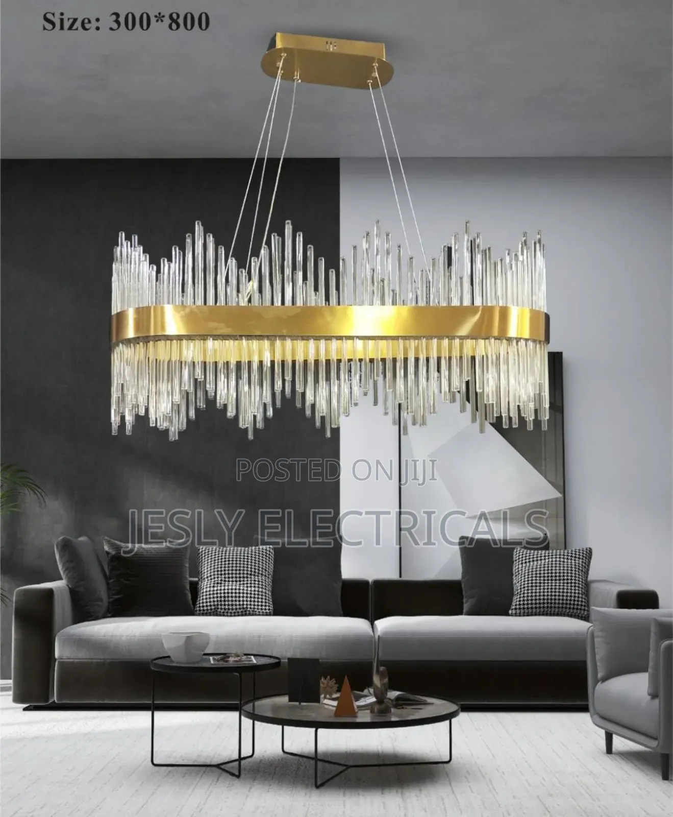 Oval Crystal Chandelier (300*800)
