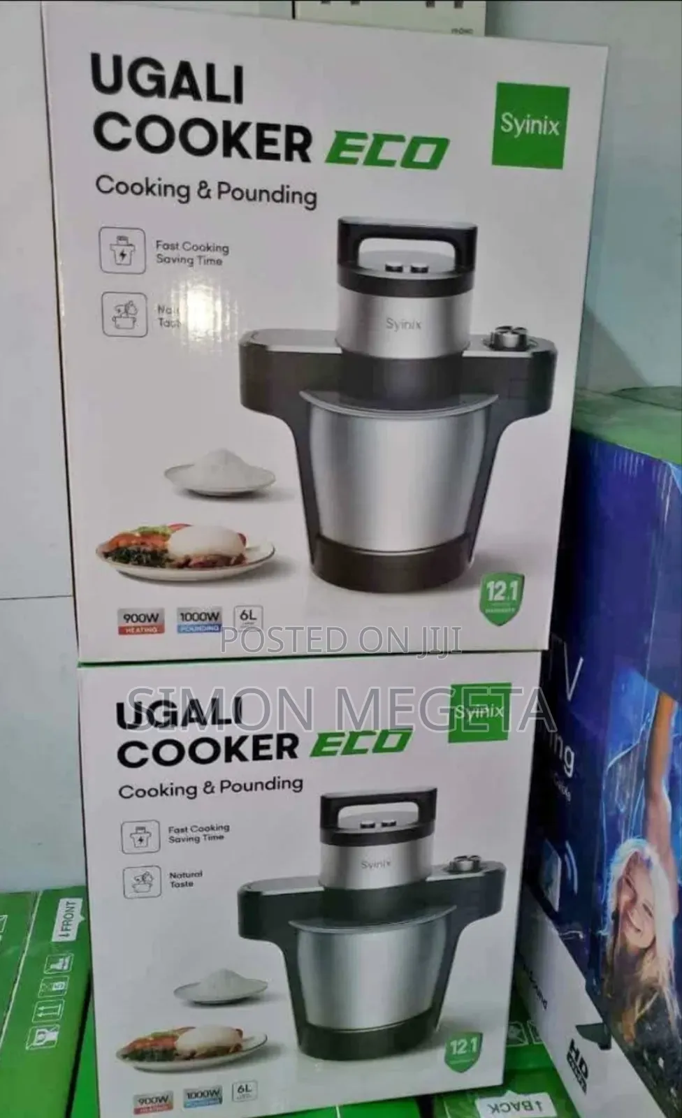 Syinixeco Ugali Cooker 6l Food Processor Prepares Ugali, Mokimo, Etc