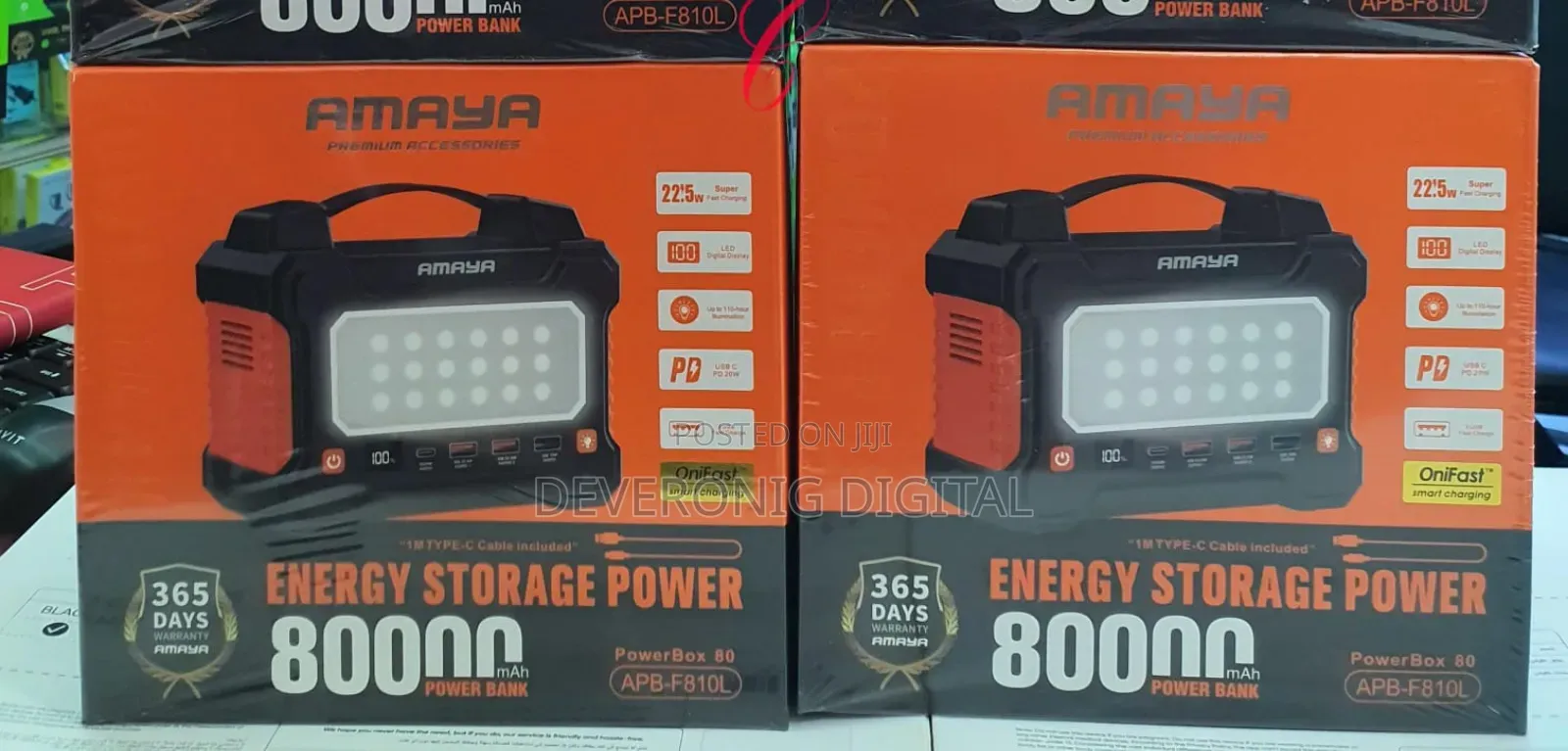 Amaya Powerbox 80apb-F810l 80,000mah 22.5w* Energy Storage Power Bank
