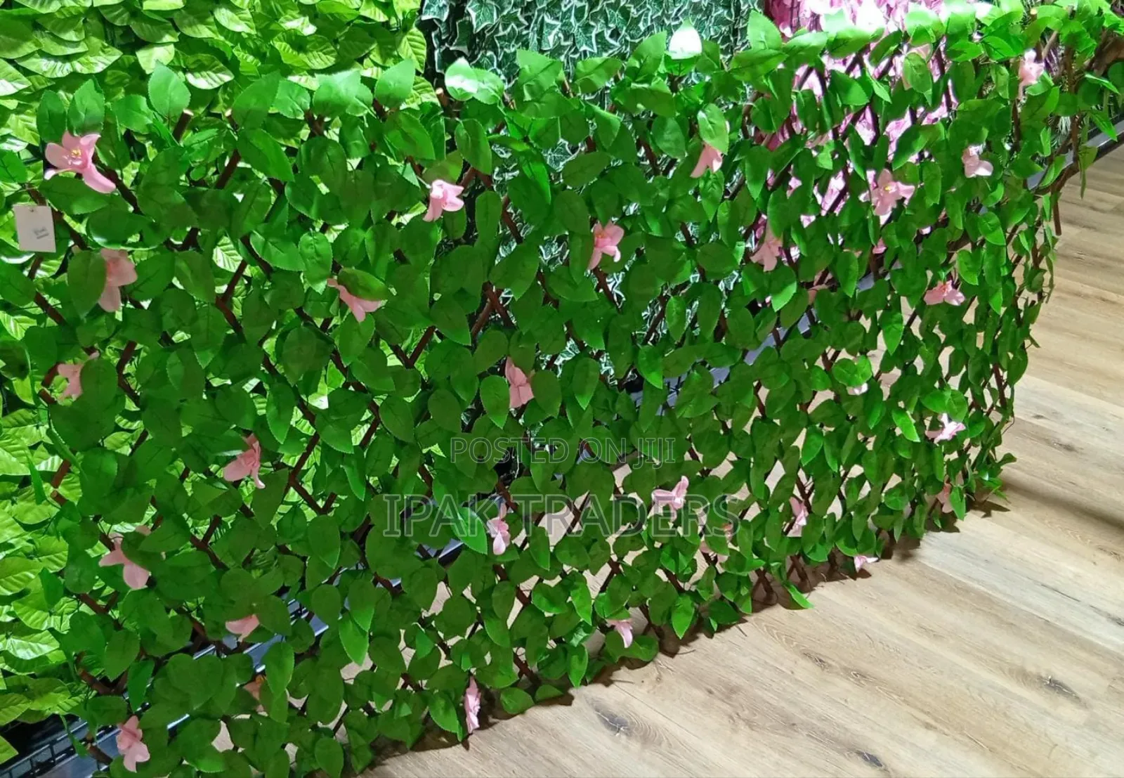 Balcony Expandable Privacy Panels Artificial Creeping Plant - Green