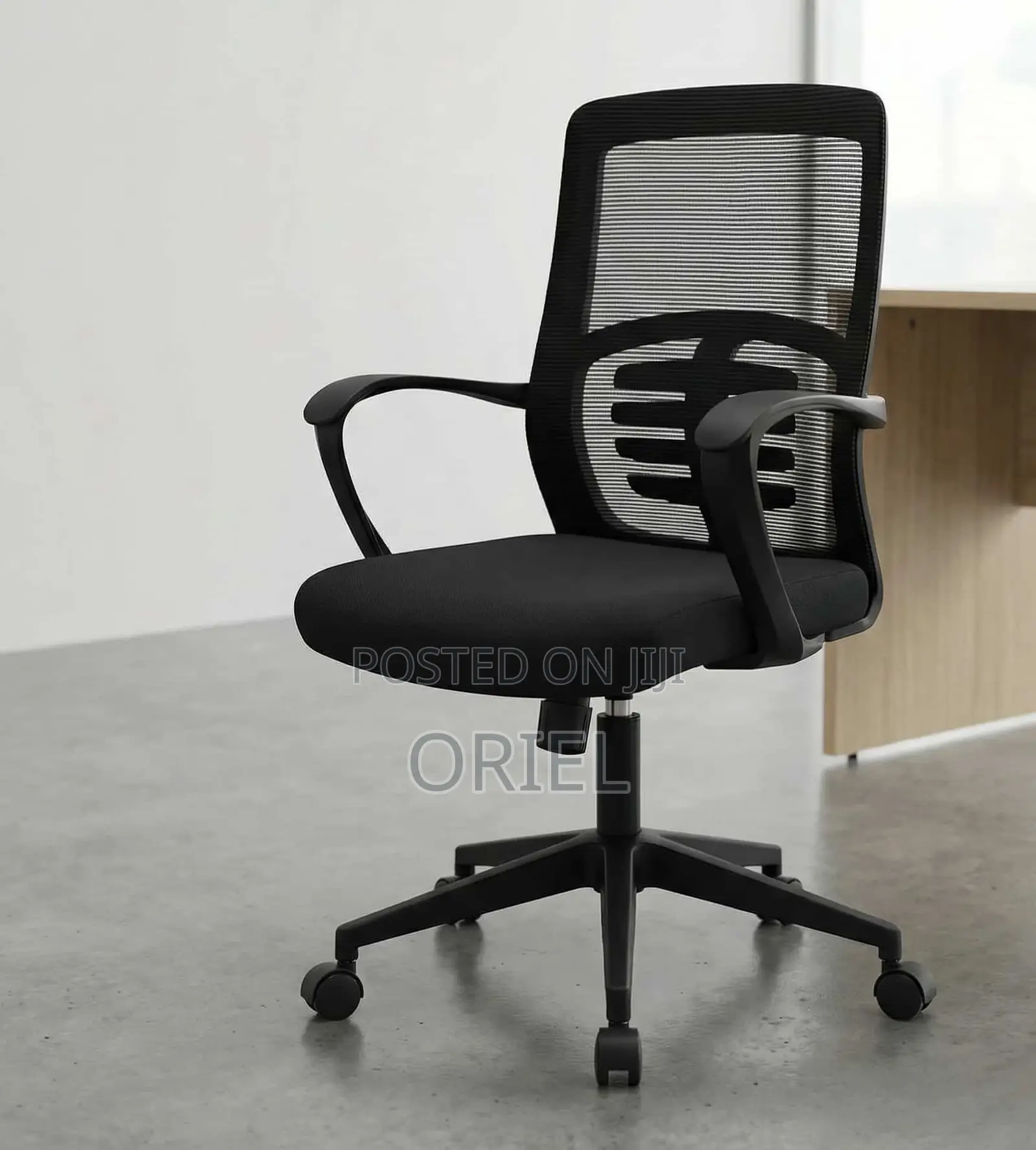 Office Chair : Height Adjustable Mid-Back Mesh Office Chair