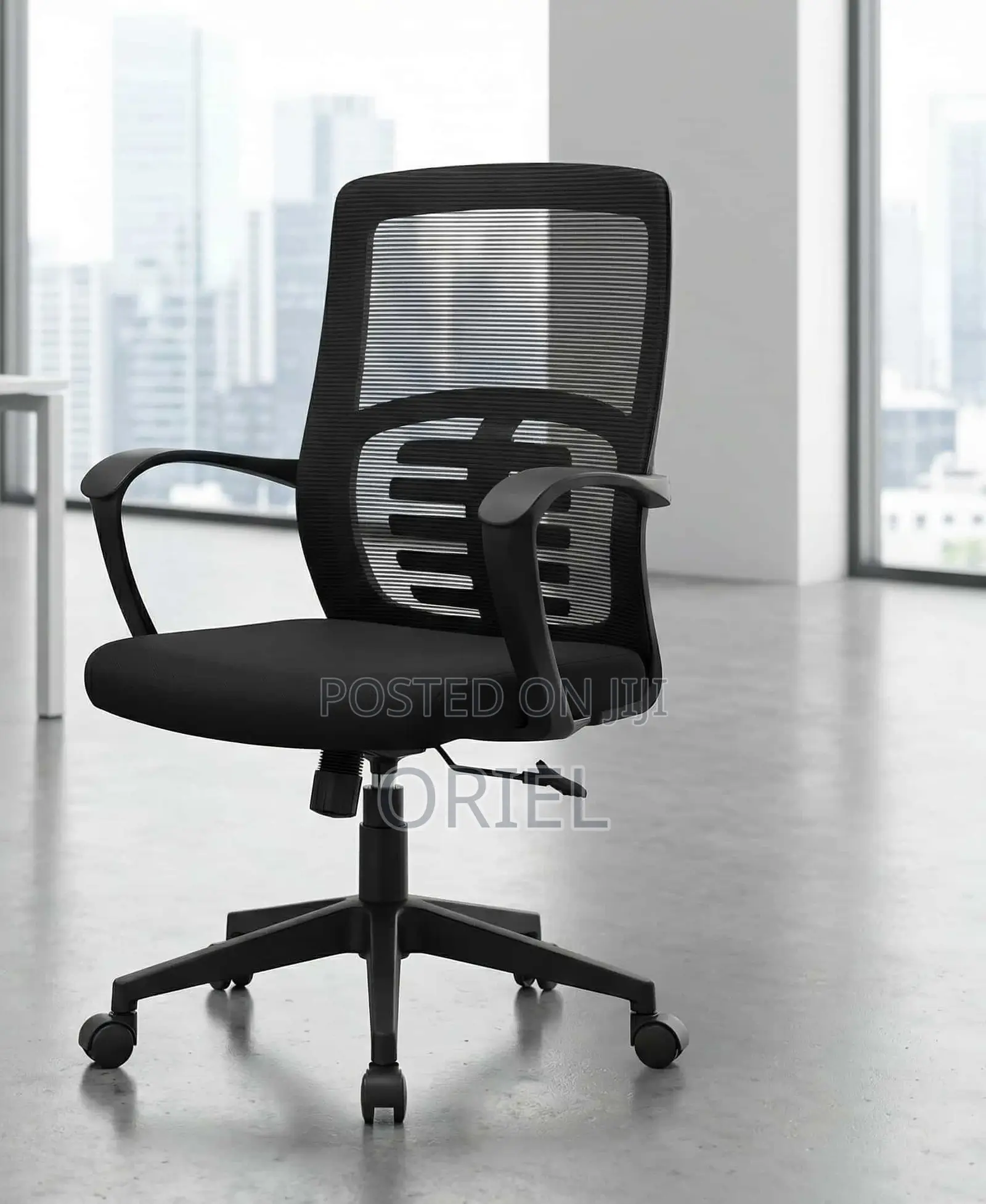 Office Chair : Height Adjustable Mid-Back Mesh Office Chair