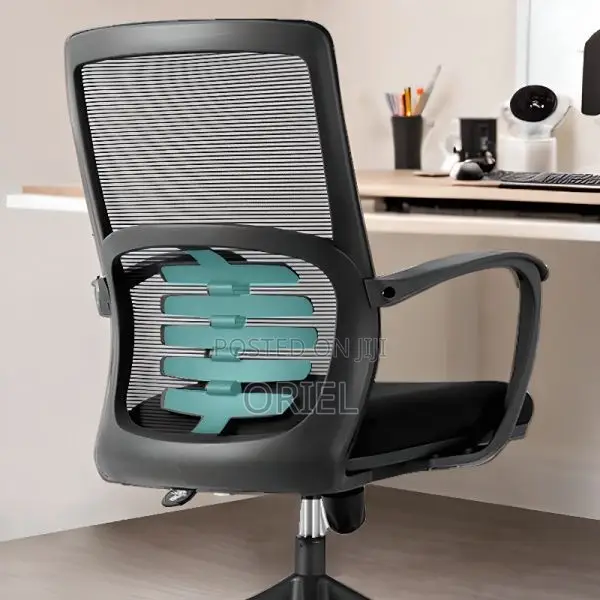 Office Chair : Height Adjustable Mid-Back Mesh Office Chair