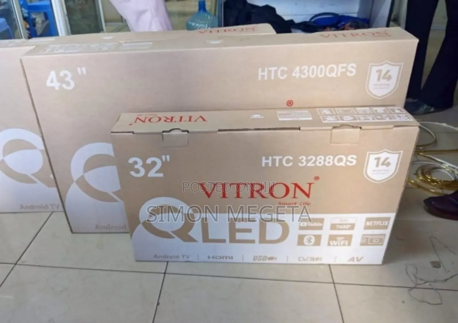 14 Months Warranty Vitron 32 Inch Qled Tv