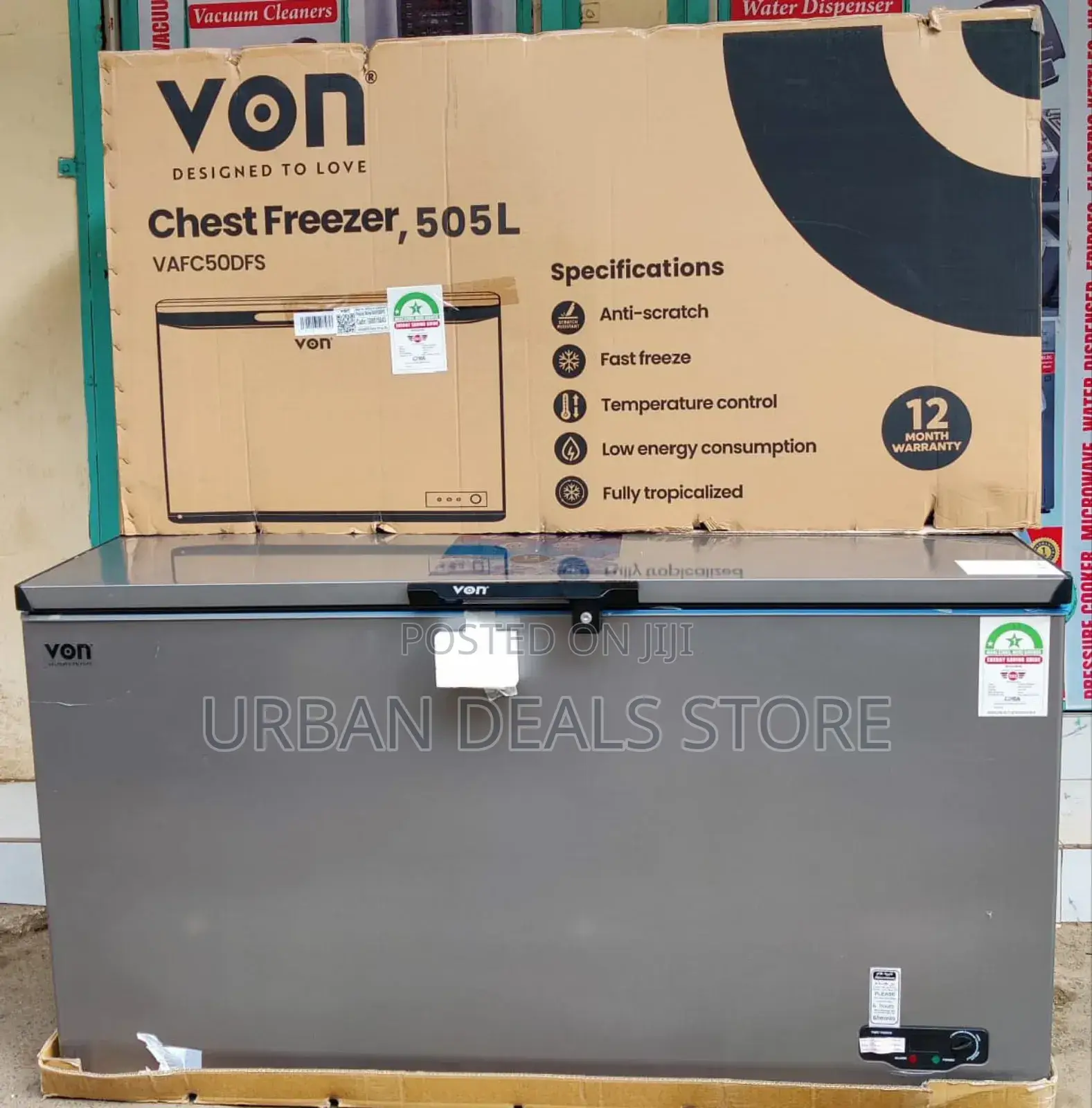 Von 505l Deep Freezer