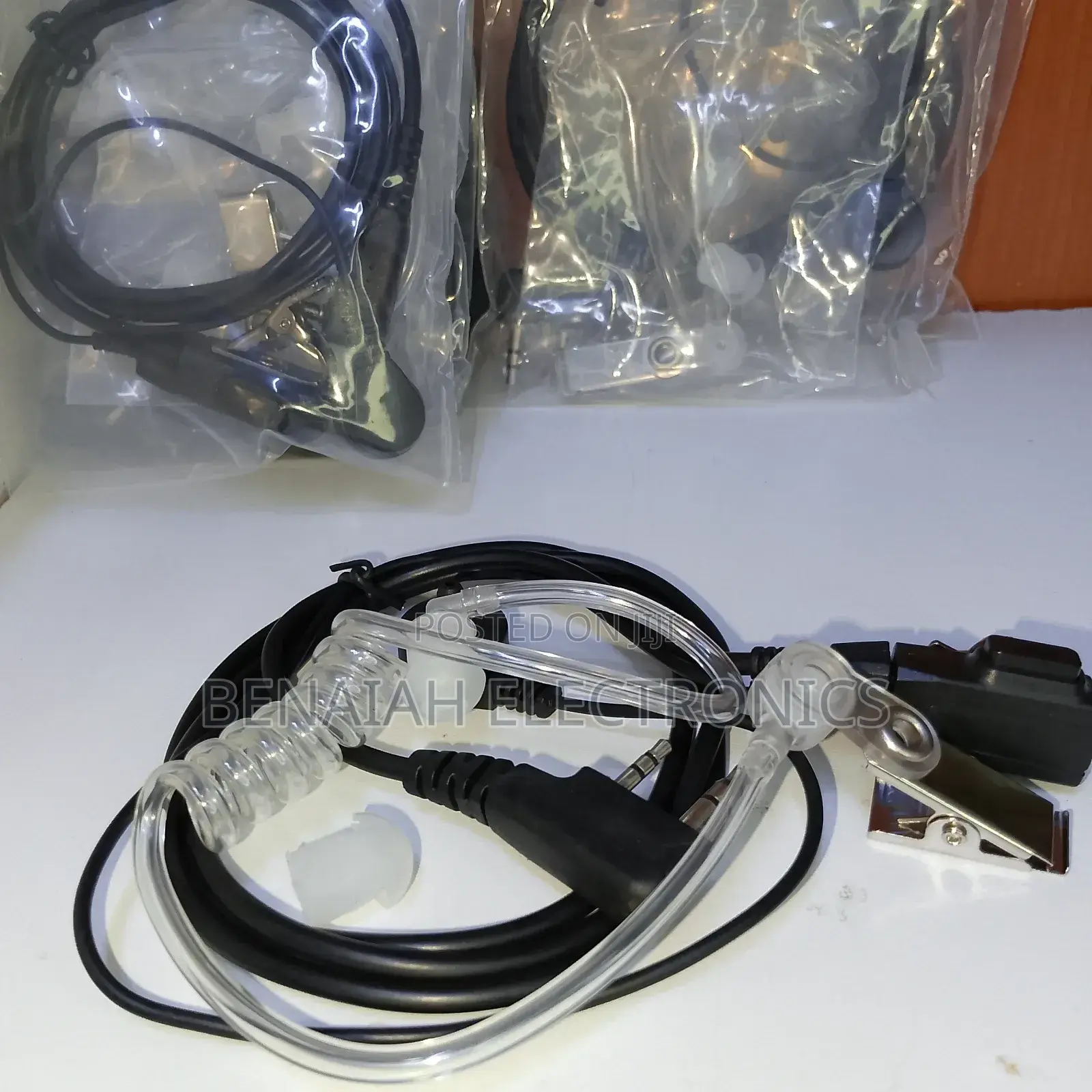 Clear Walkie Talkie Earpiece With Anti Radiation Tube