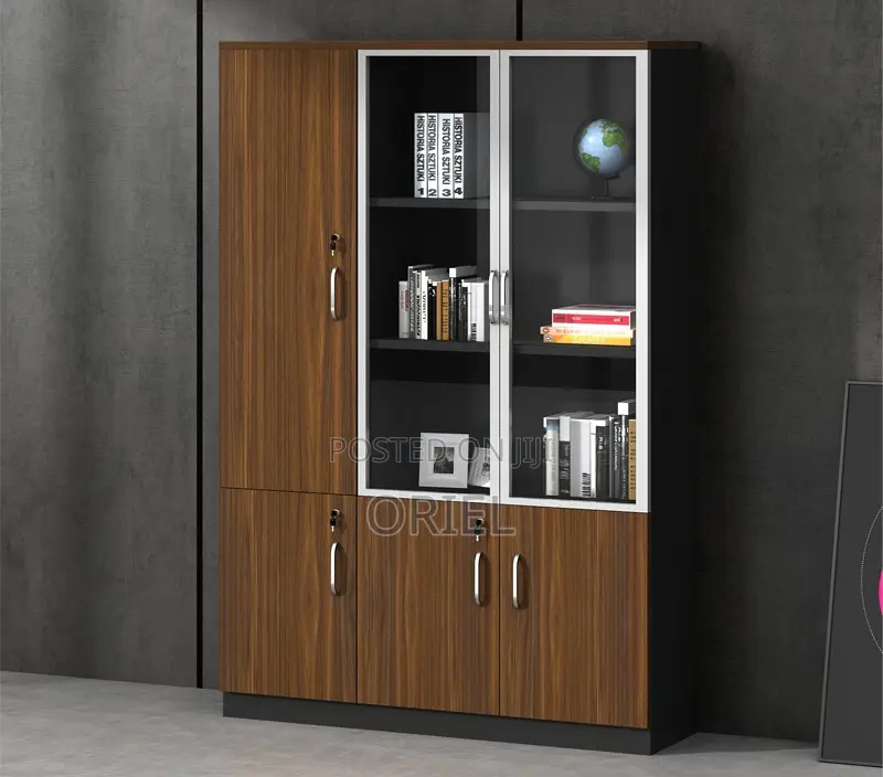 Office Cabinet : Office Wooden 3-Door Cabinet