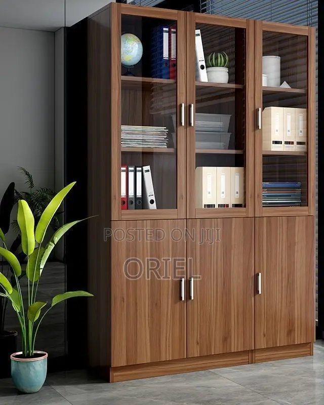 Office Cabinet : Office Wooden 3-Door Cabinet