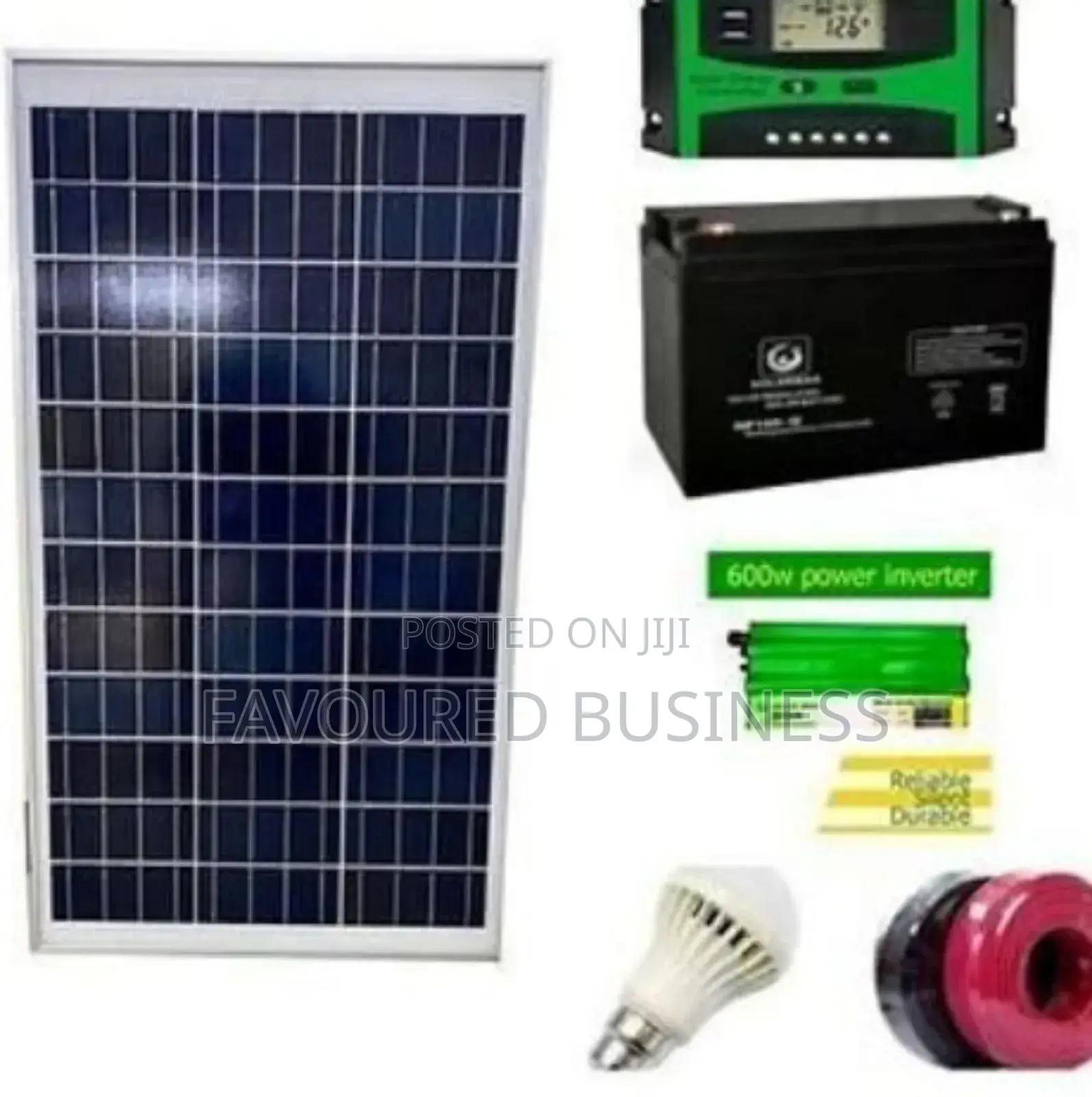 Heavy Duty Solar Kit 150ah /150w Battery Full
