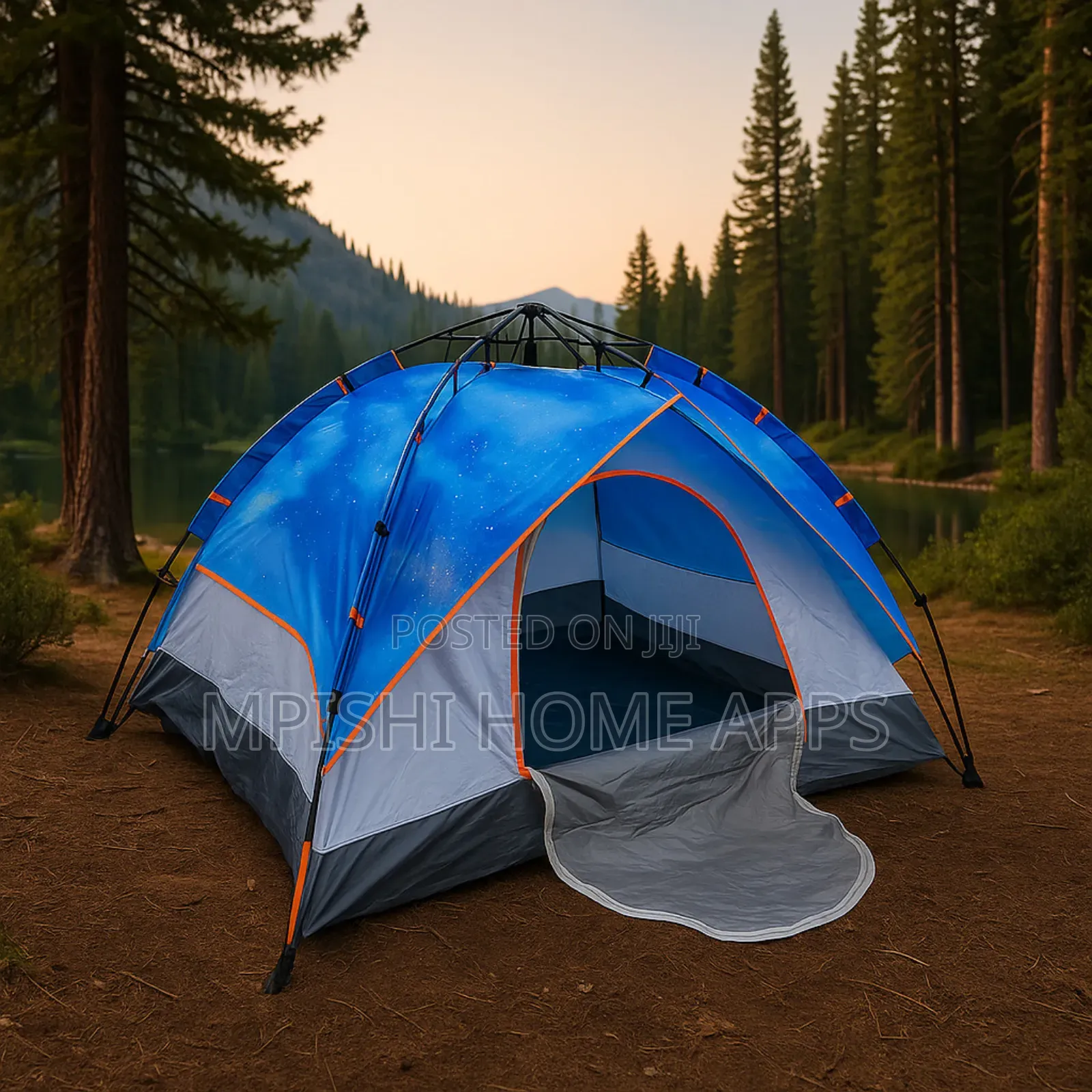 Automatic 3-4 Person Pop-Up Camping Tent