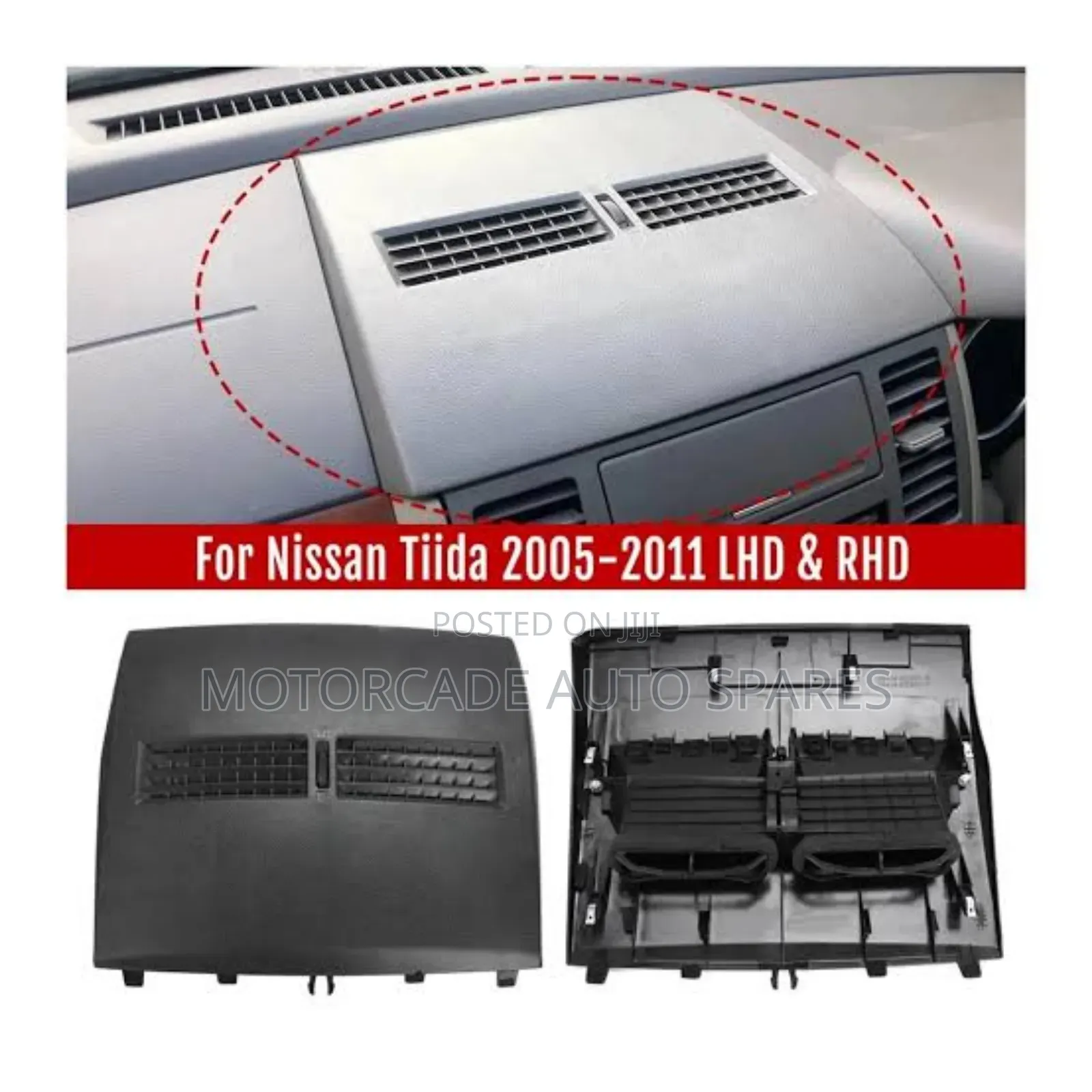 Nissan Tiida Center Dashboard Air Vent Console