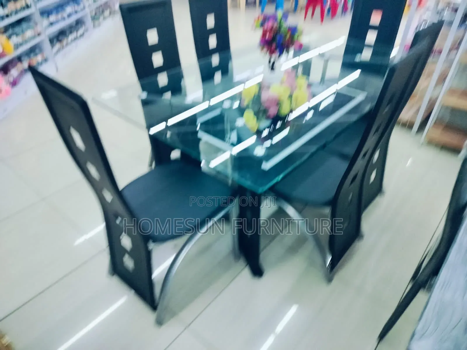 Grey 6 Seater Dining Table