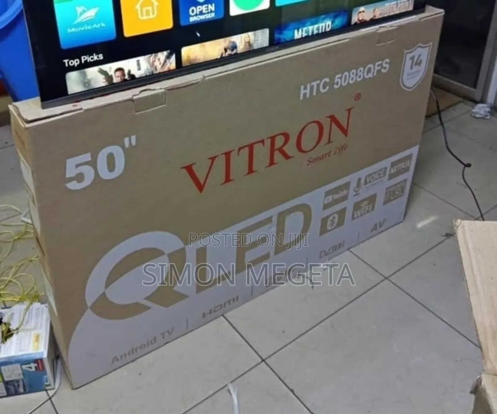 Frameless 50 Inch Qled Vitron Tv