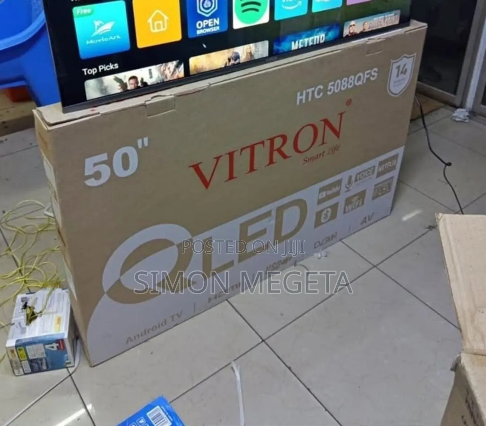 Frameless 50 Inch Qled Vitron Tv