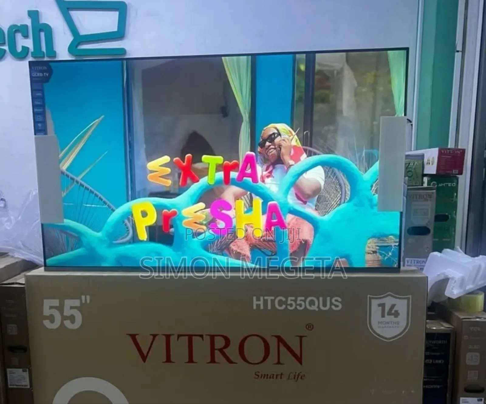 Frameless Qled 55 Inch Vitron Tv