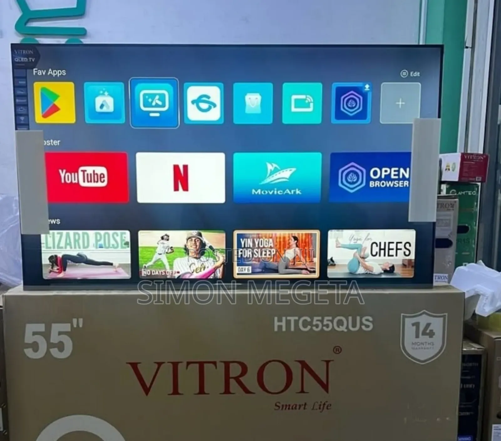 Playstore Qled 55 Inch Vitron Tv